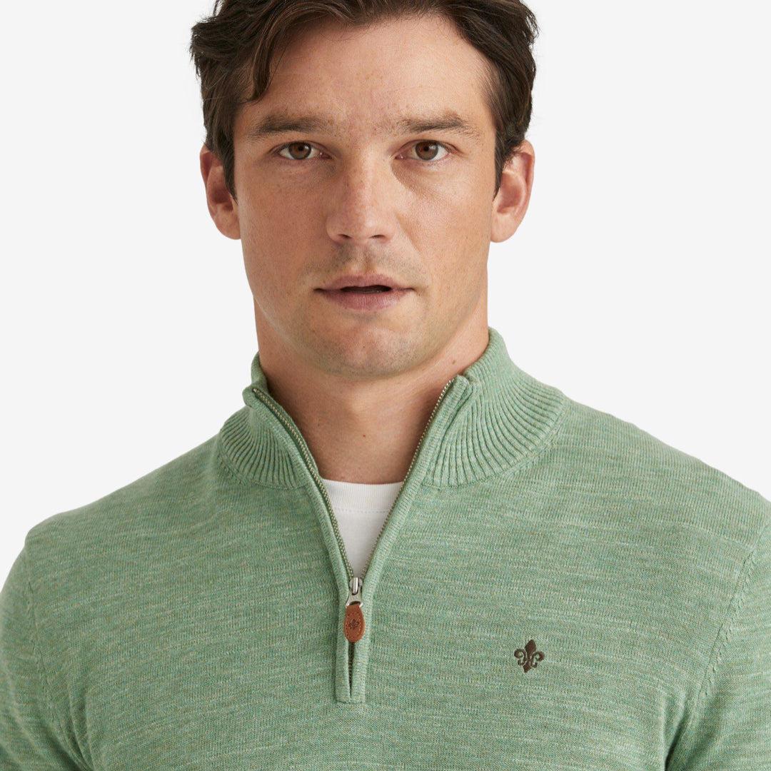 Randall Cotton HalfZip Grønn - Image 4