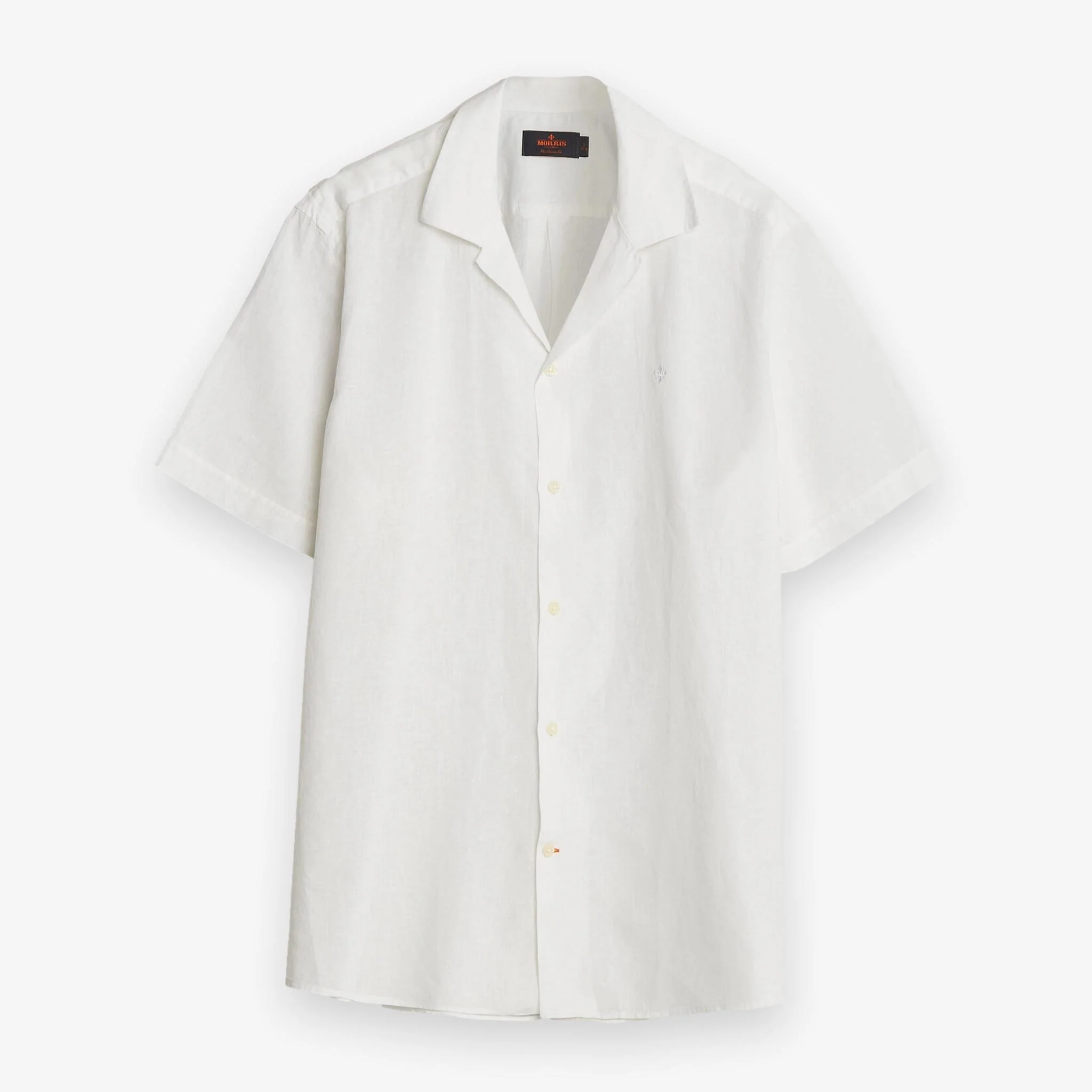 Resort Linen Short Sleeve Shirt White