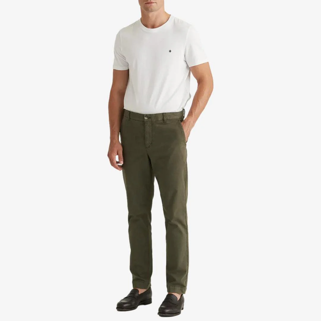 Jeffrey Brushed Chino Olive - Image 5