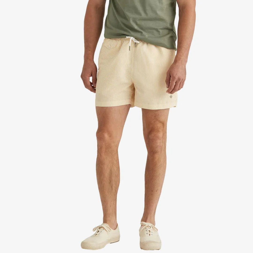 Morris Stripe Bathing Trunks Yellow