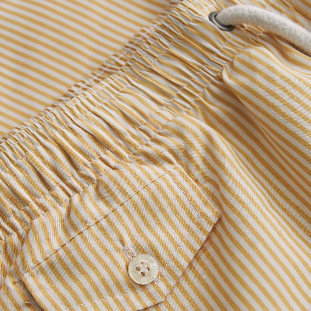 Morris Stripe Bathing Trunks Yellow - Image 4