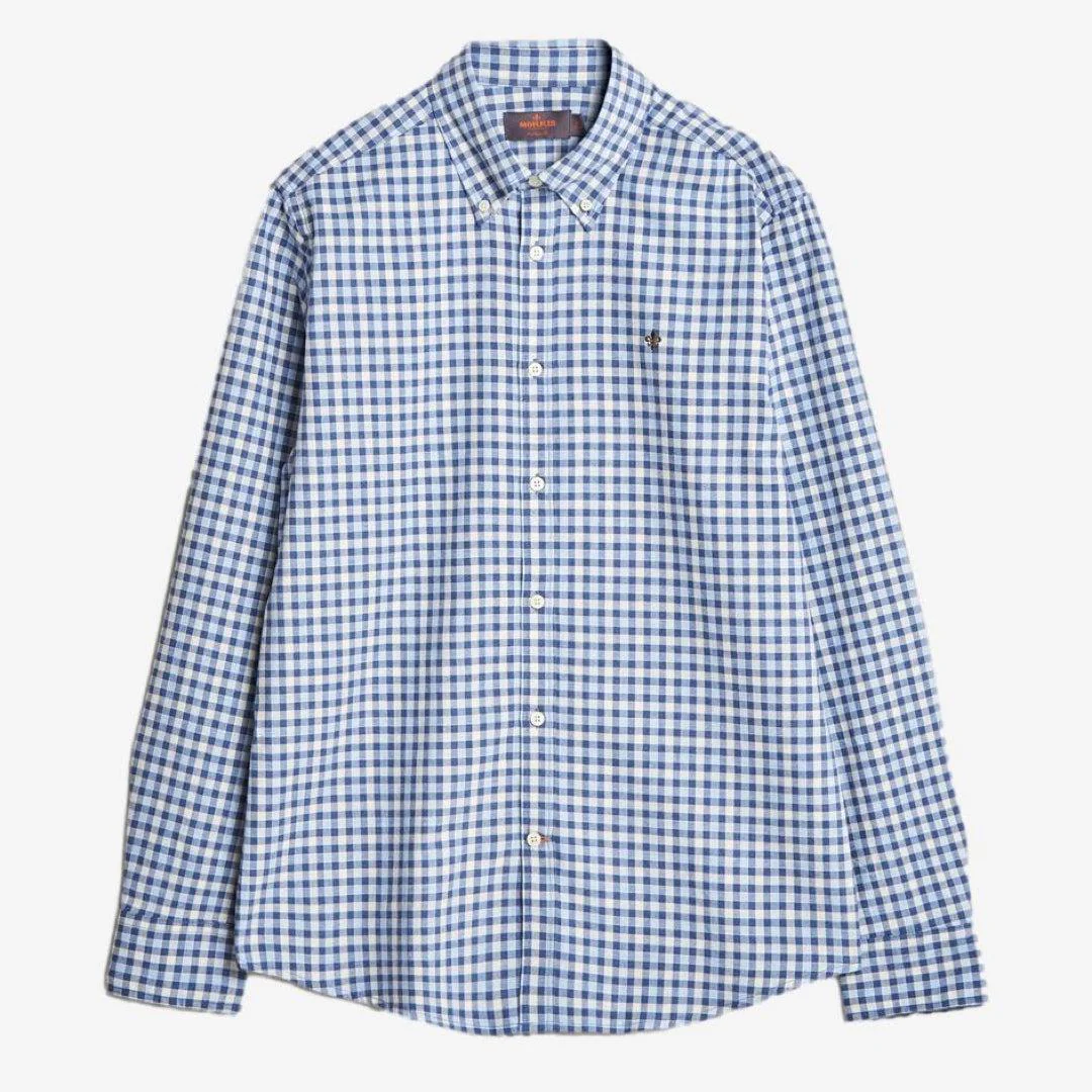 Watts Flannel Check Shirt Blue