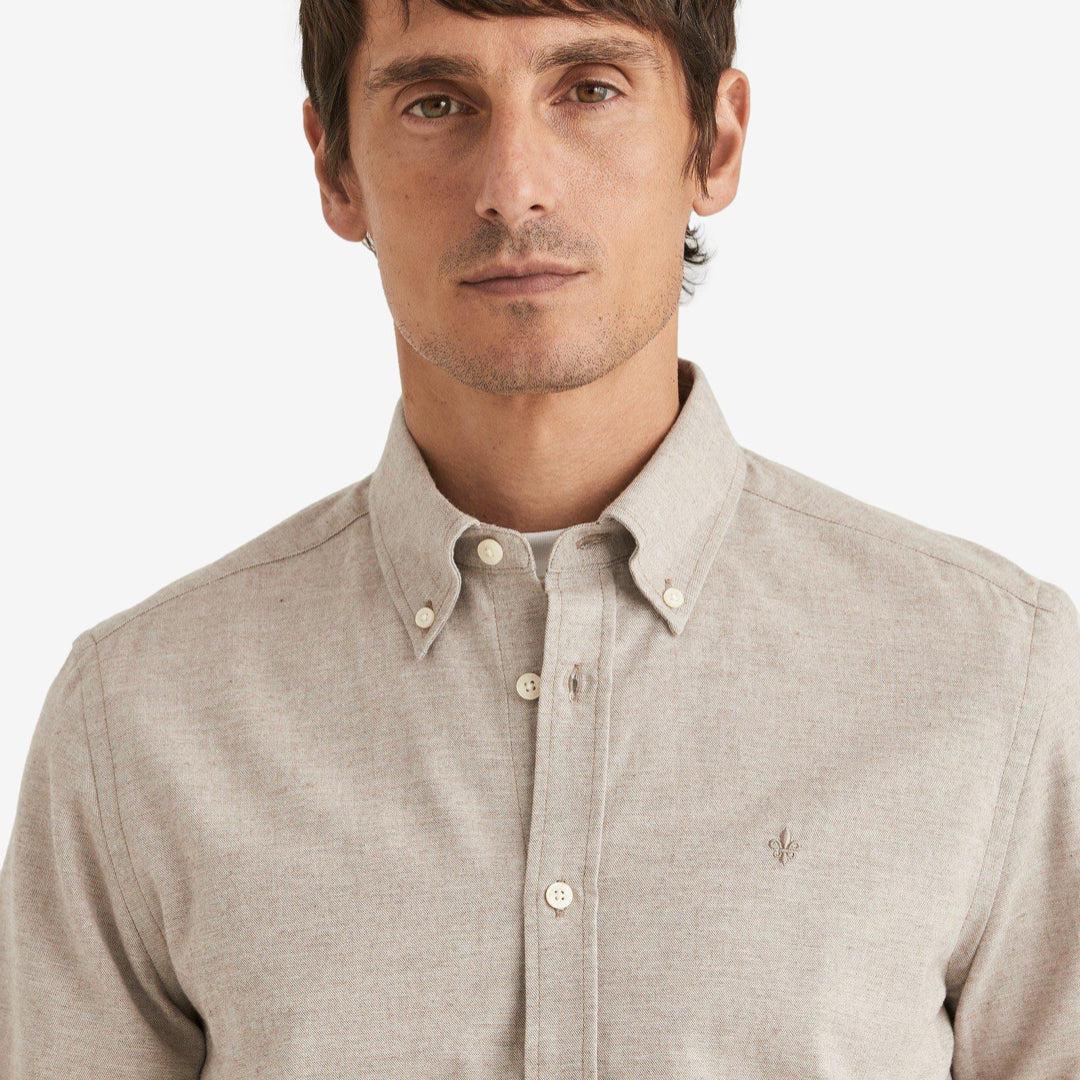 Watts Flannel Shirt Khaki - Image 4