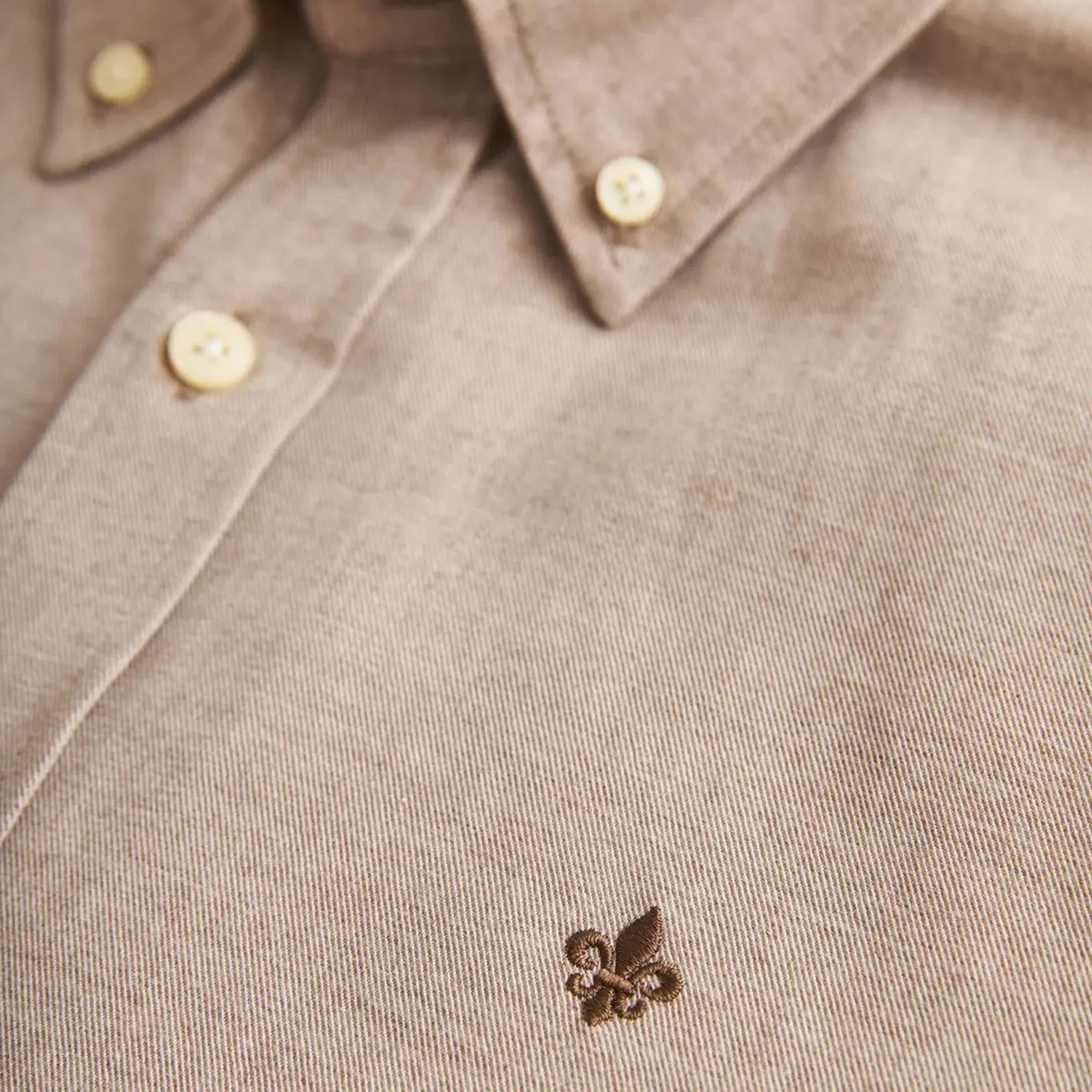 Watts Flannel Shirt Khaki - Image 6