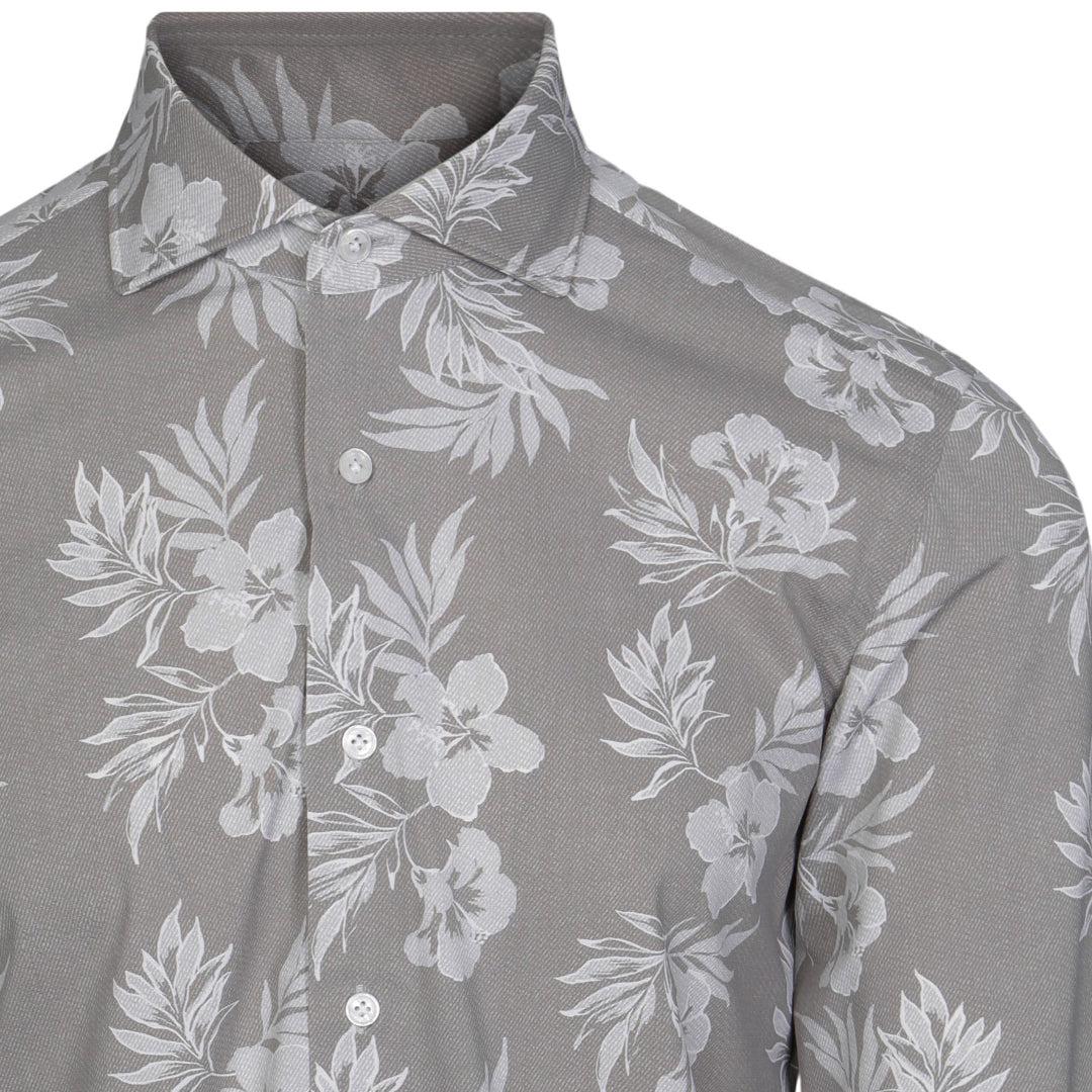 Orian Active Stretch Shirt Khaki - Image 3