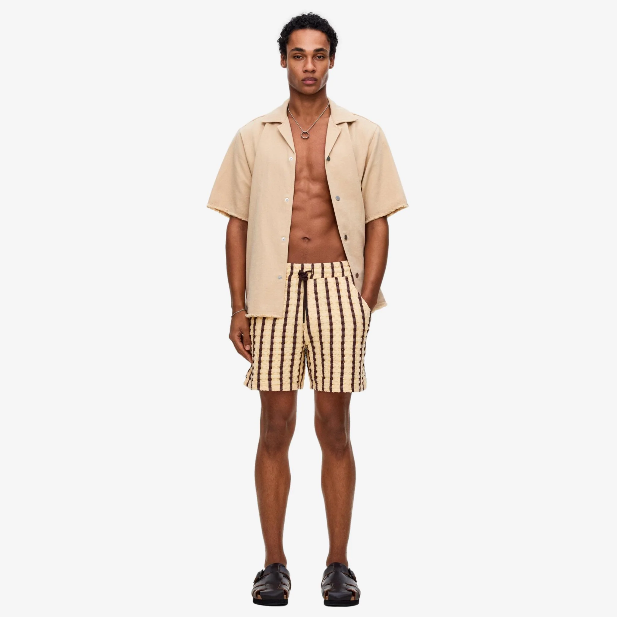 Porto Waffle Shorts Tartufo - Image 4
