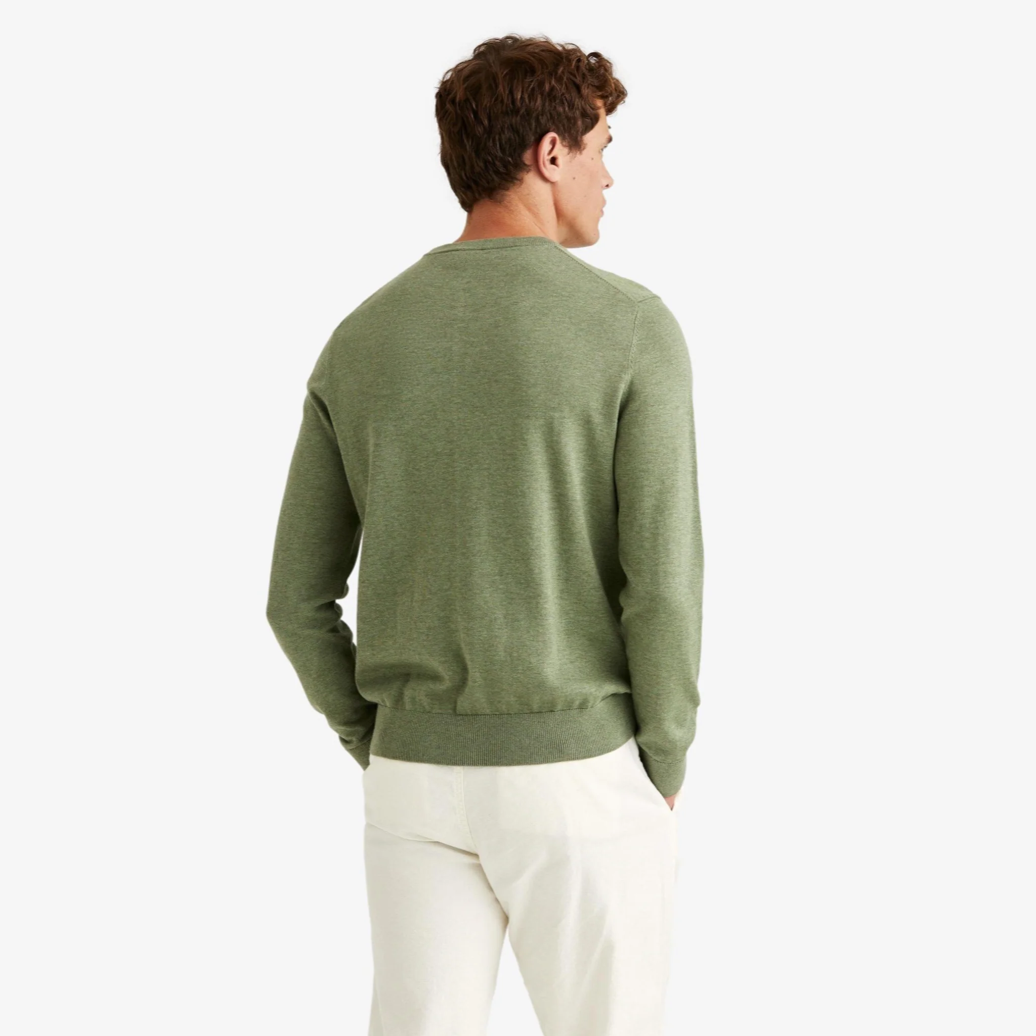 Riley Cotton O-Neck Olive - Image 3