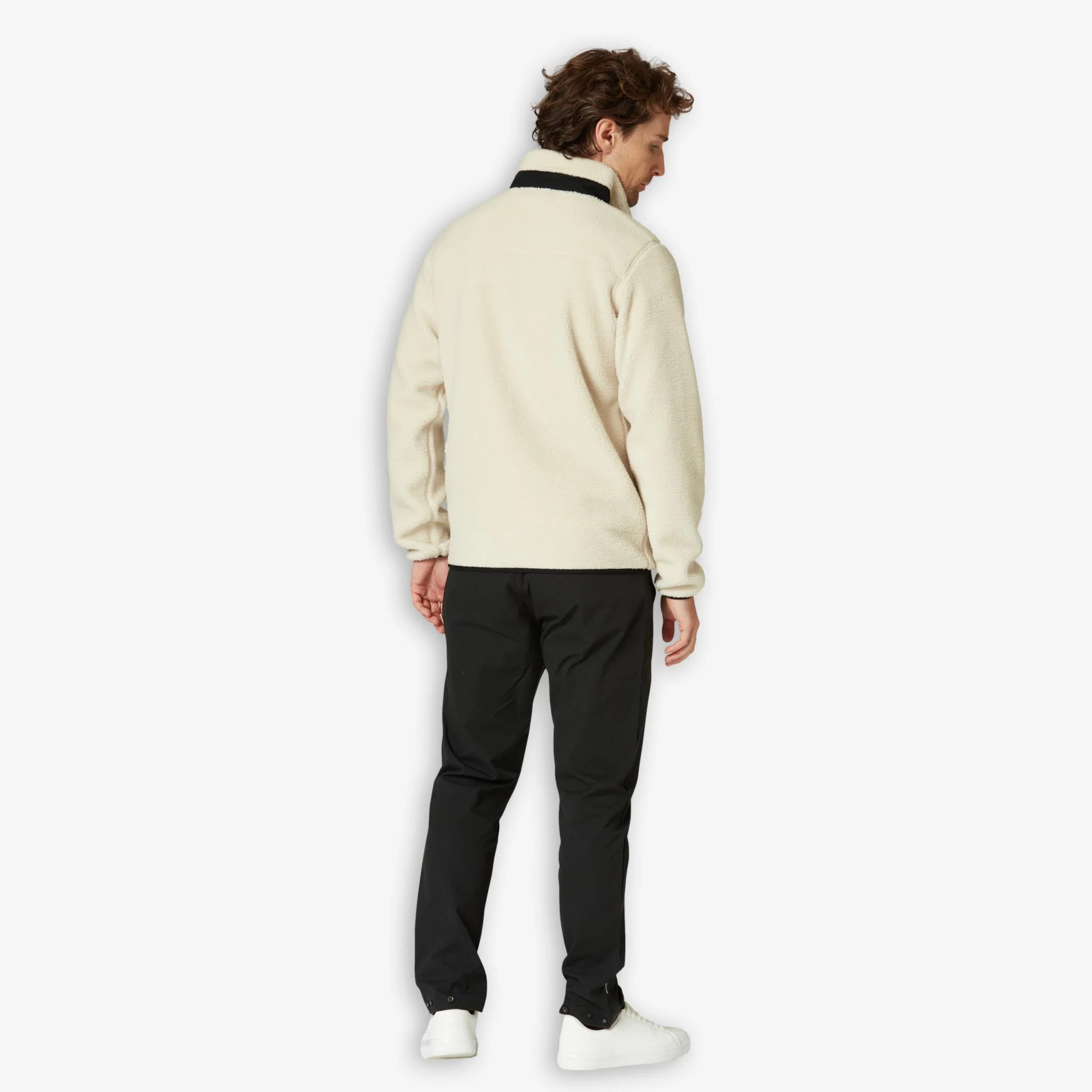 Bowman Pile Zip Jacket Ivory - Image 3