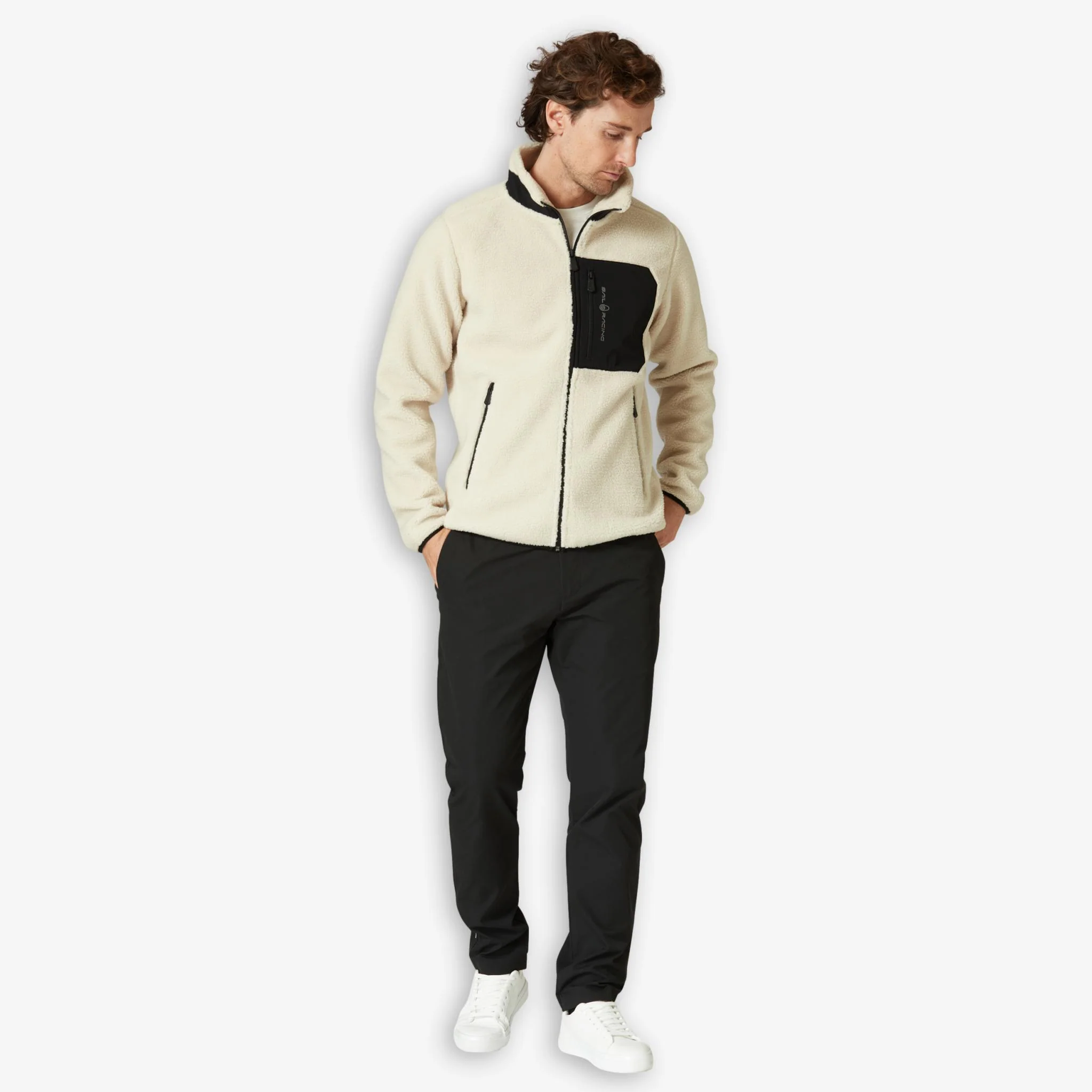 Bowman Pile Zip Jacket Ivory - Image 4