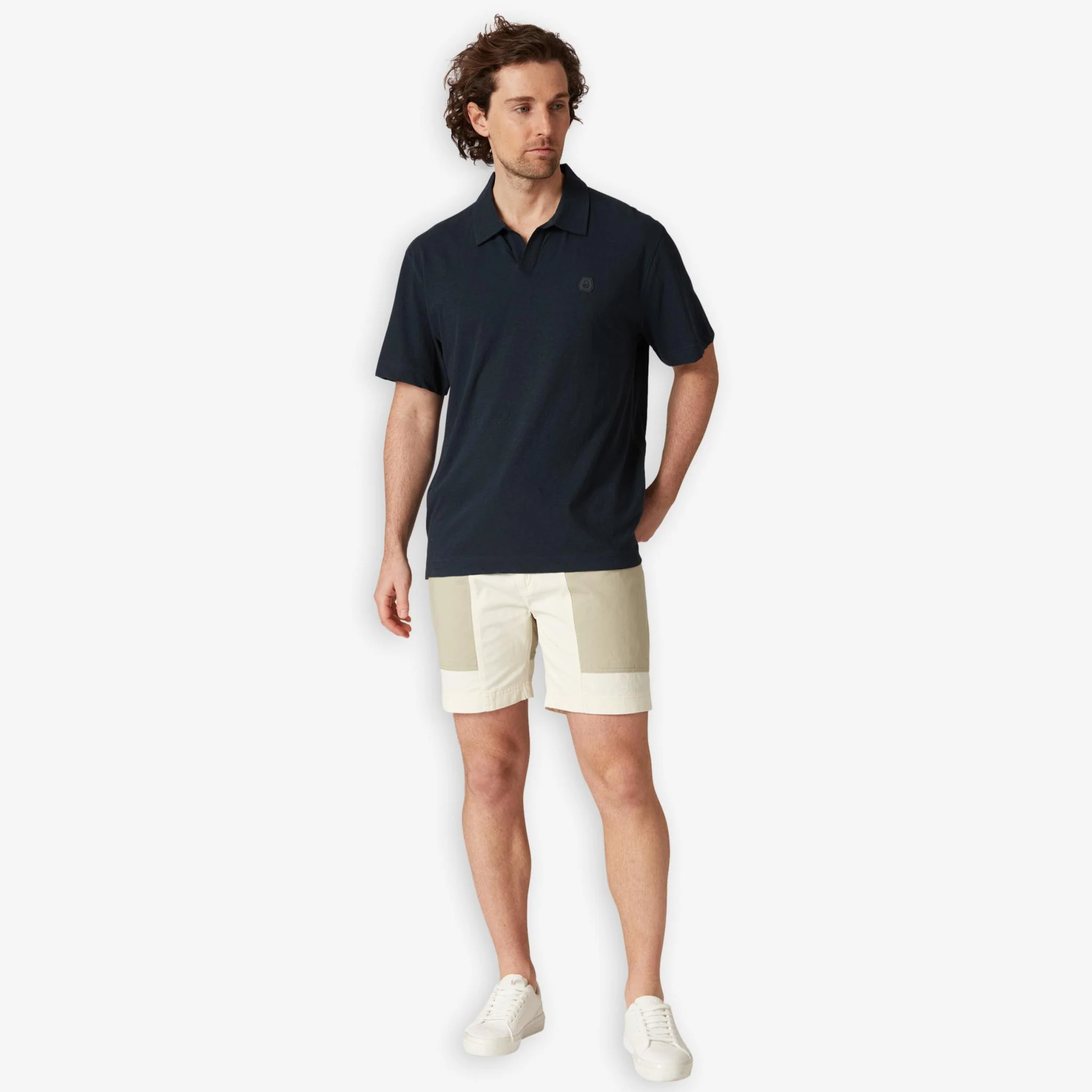 Breeze Blocked Shorts Offwhite - Image 4