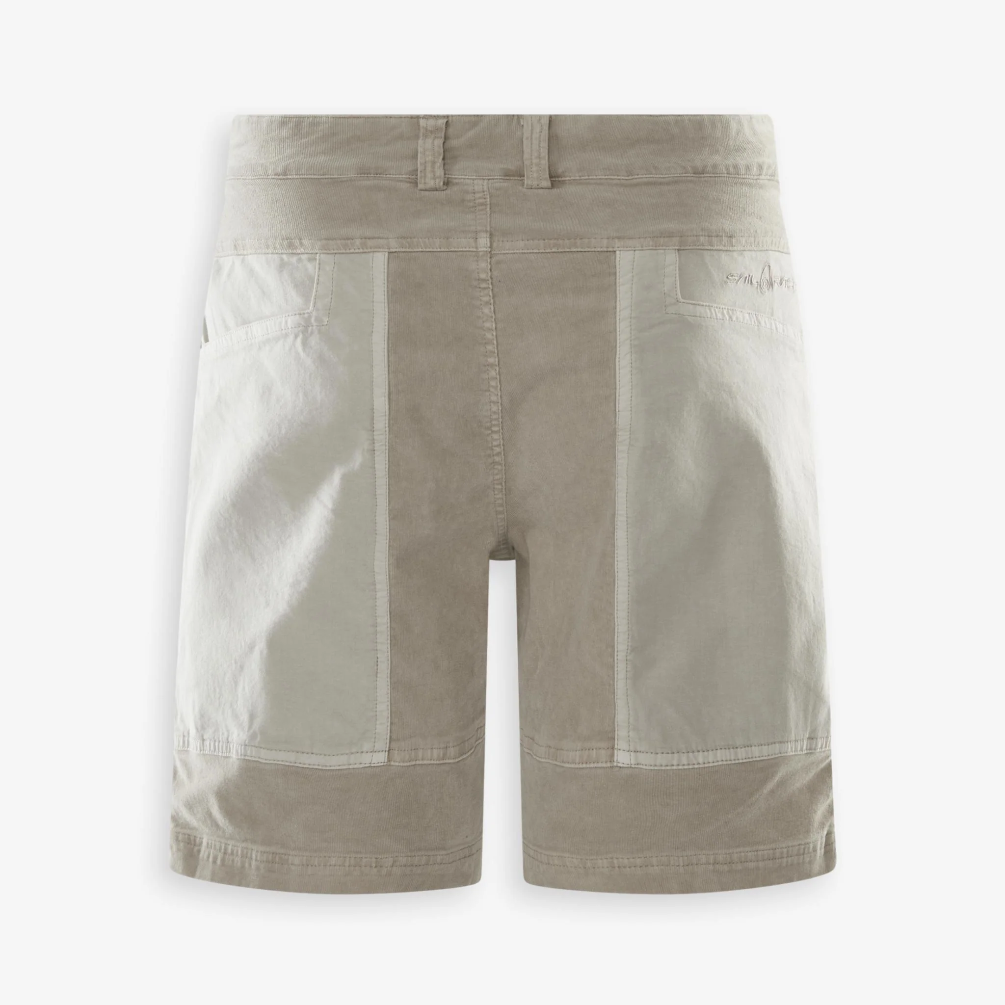 Corduroy Blocked Shorts Beige - Image 2