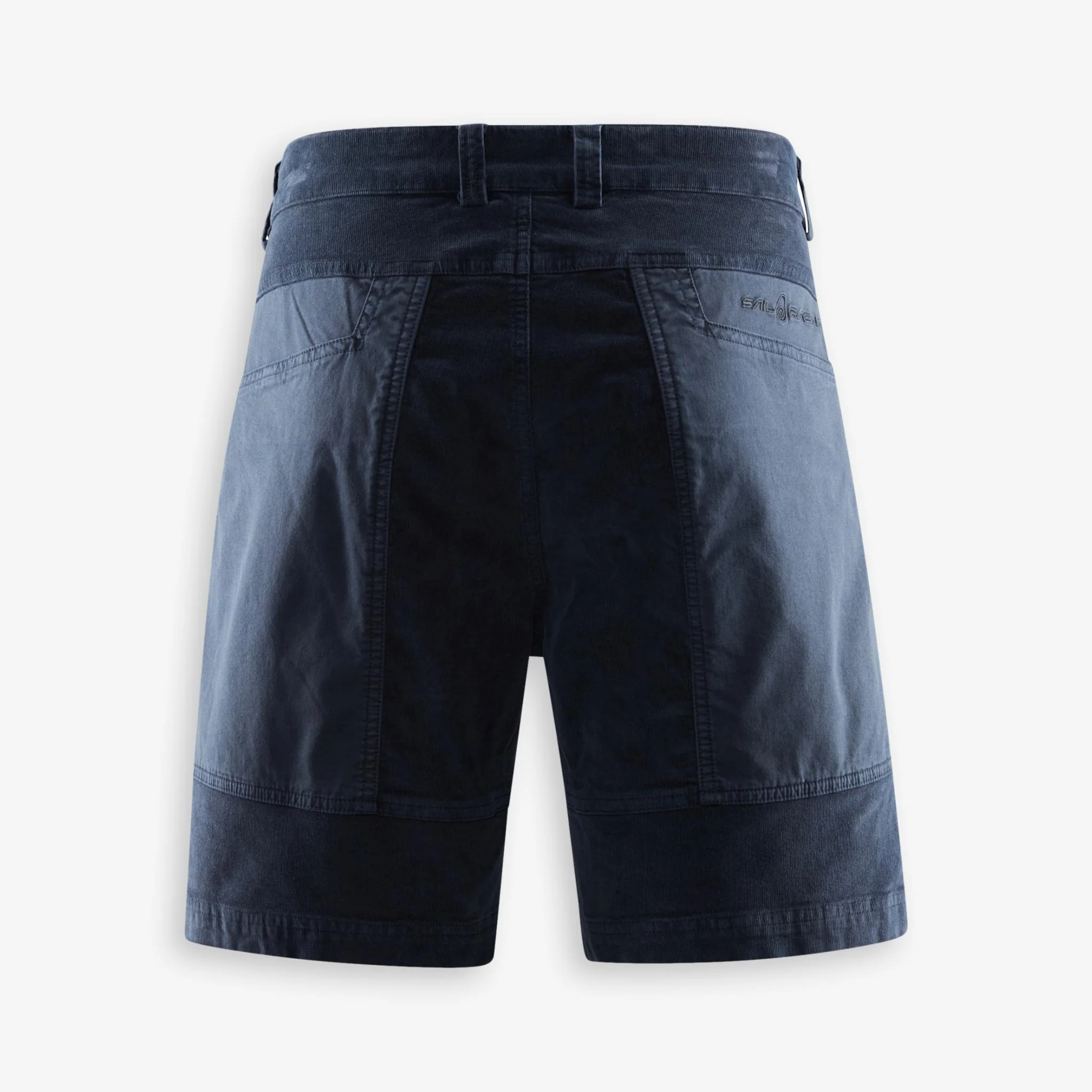 Corduroy Blocked Shorts Dark Blue - Image 2