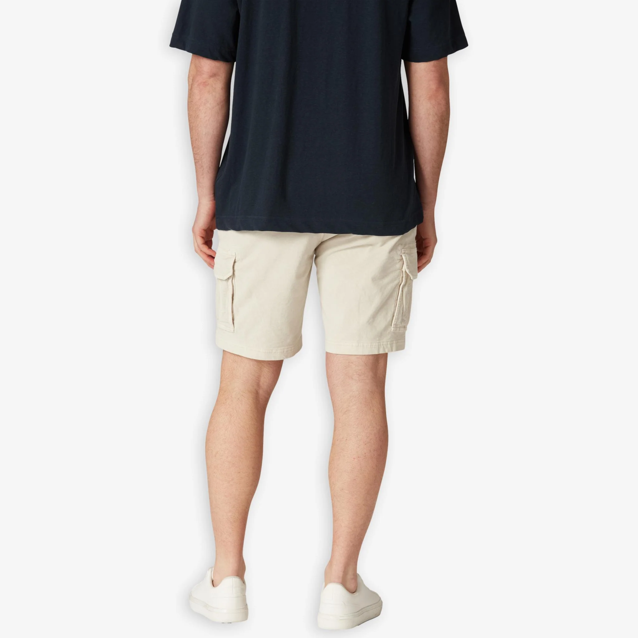 Grinder Corduroy Cargo Shorts Sand - Image 3