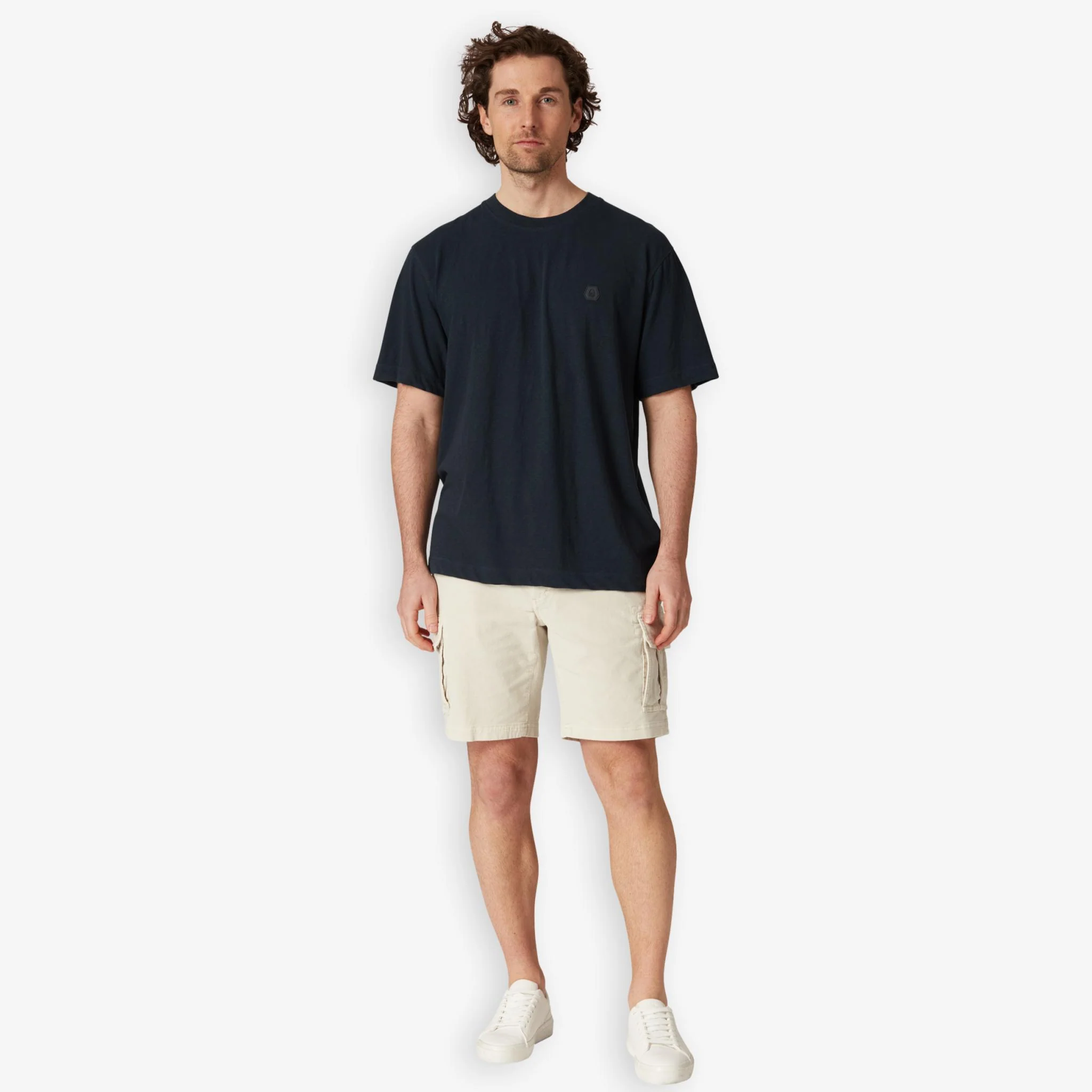 Grinder Corduroy Cargo Shorts Sand - Image 5