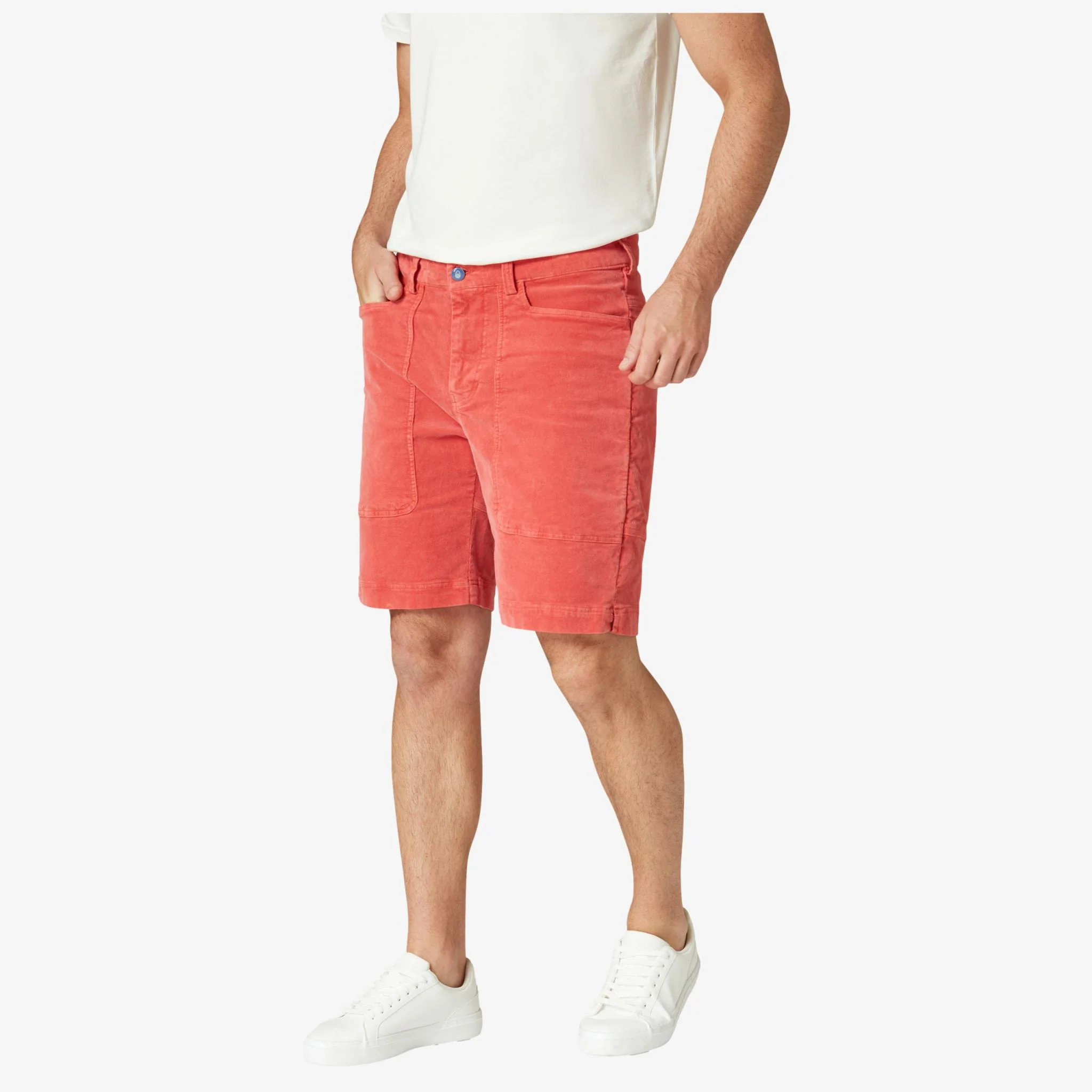 Grinder Corduroy Shorts Red - Image 2
