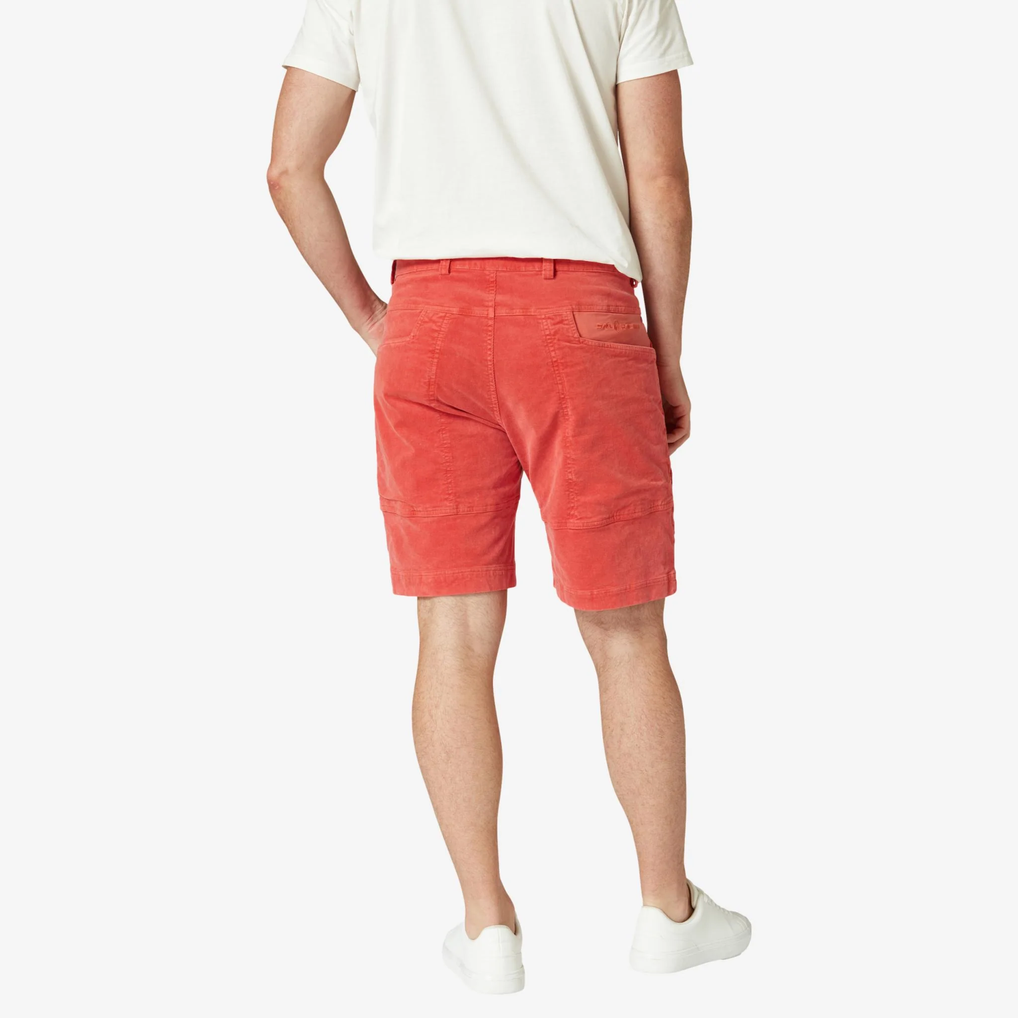 Grinder Corduroy Shorts Red - Image 3