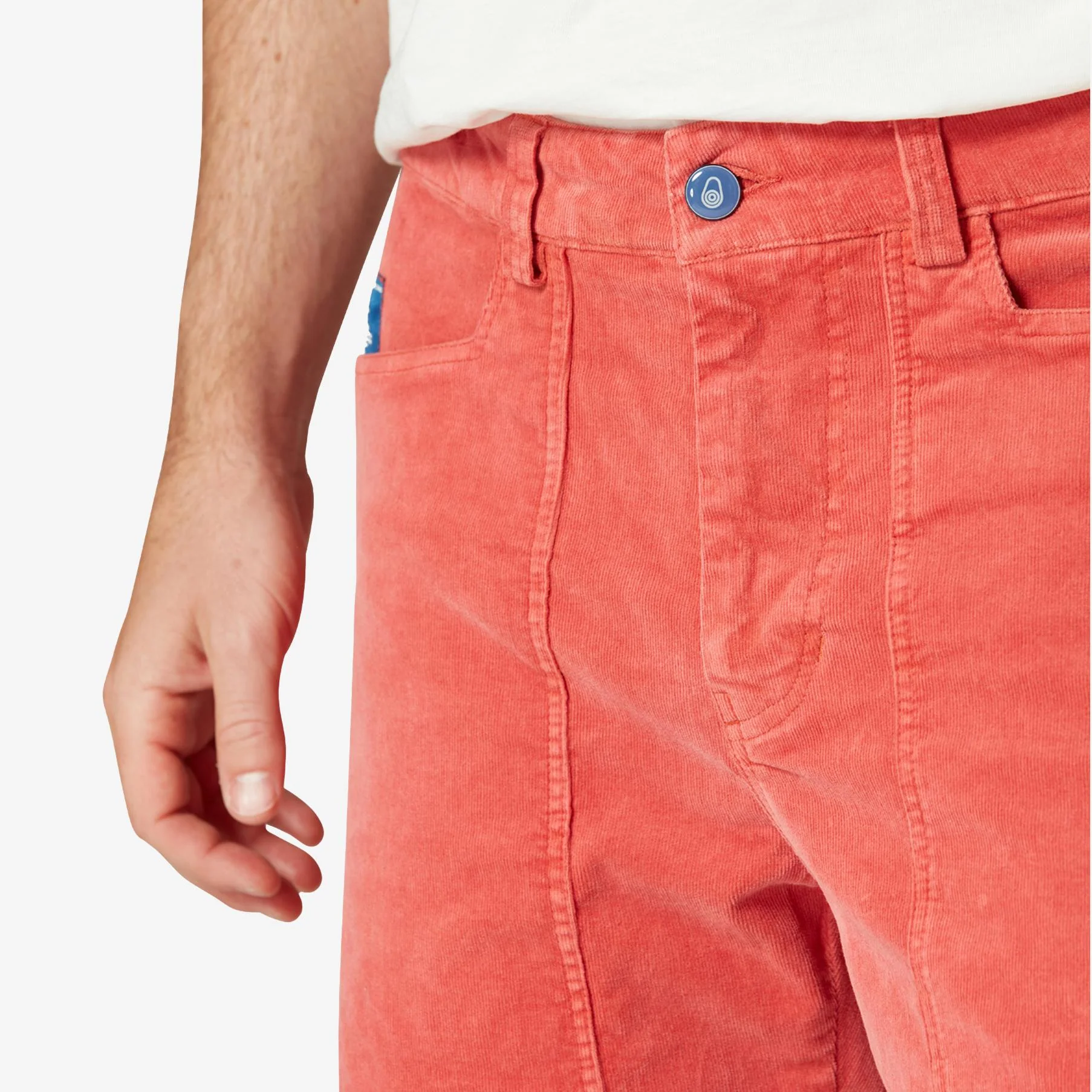Grinder Corduroy Shorts Red - Image 5