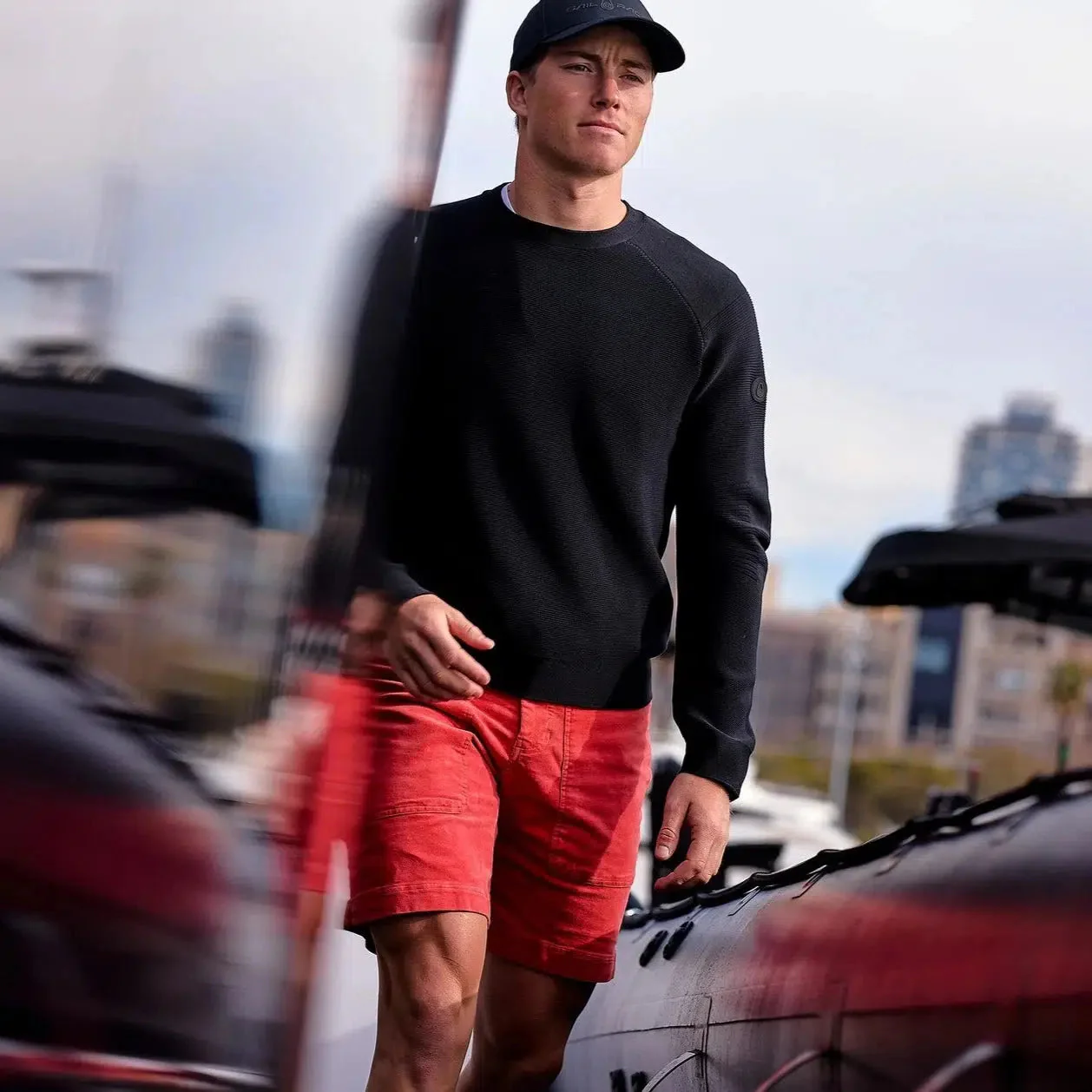 Grinder Corduroy Shorts Red - Image 6