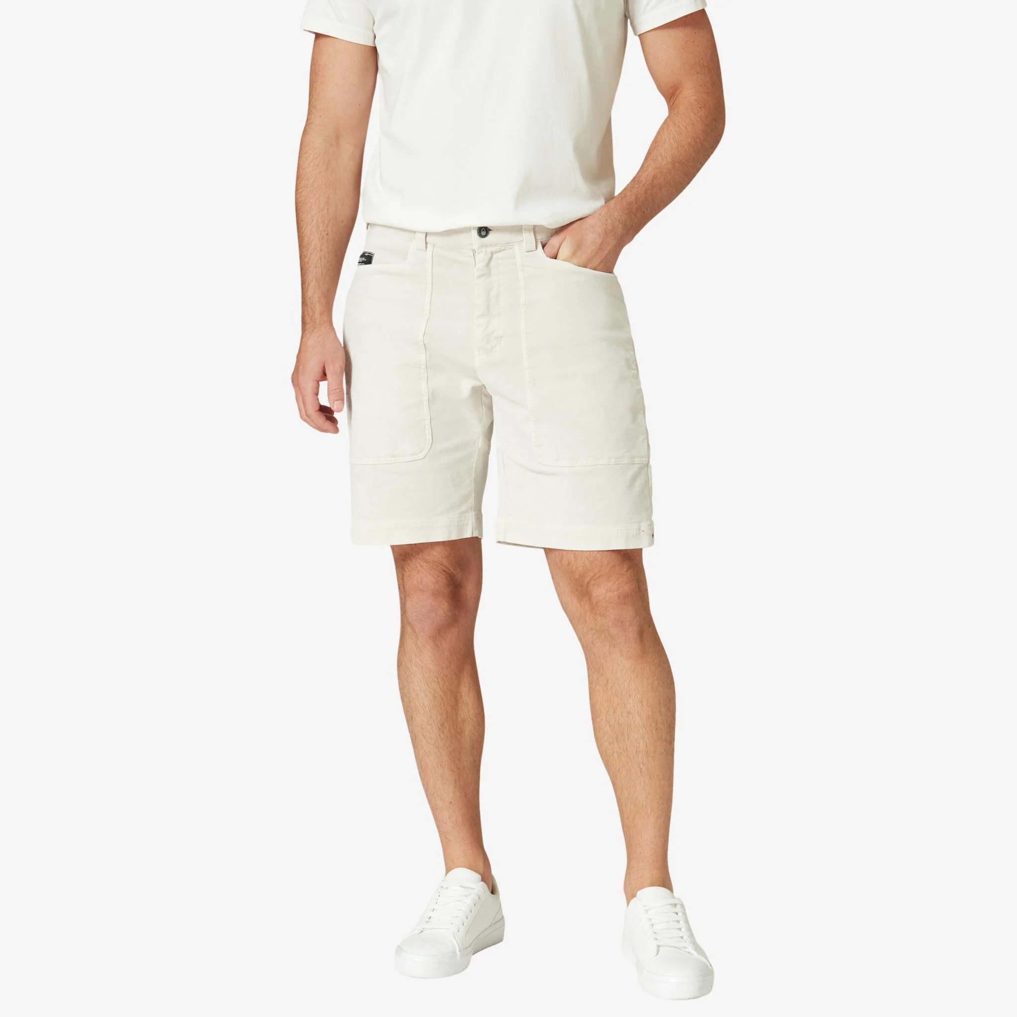 Grinder Corduroy Shorts Sand - Image 2