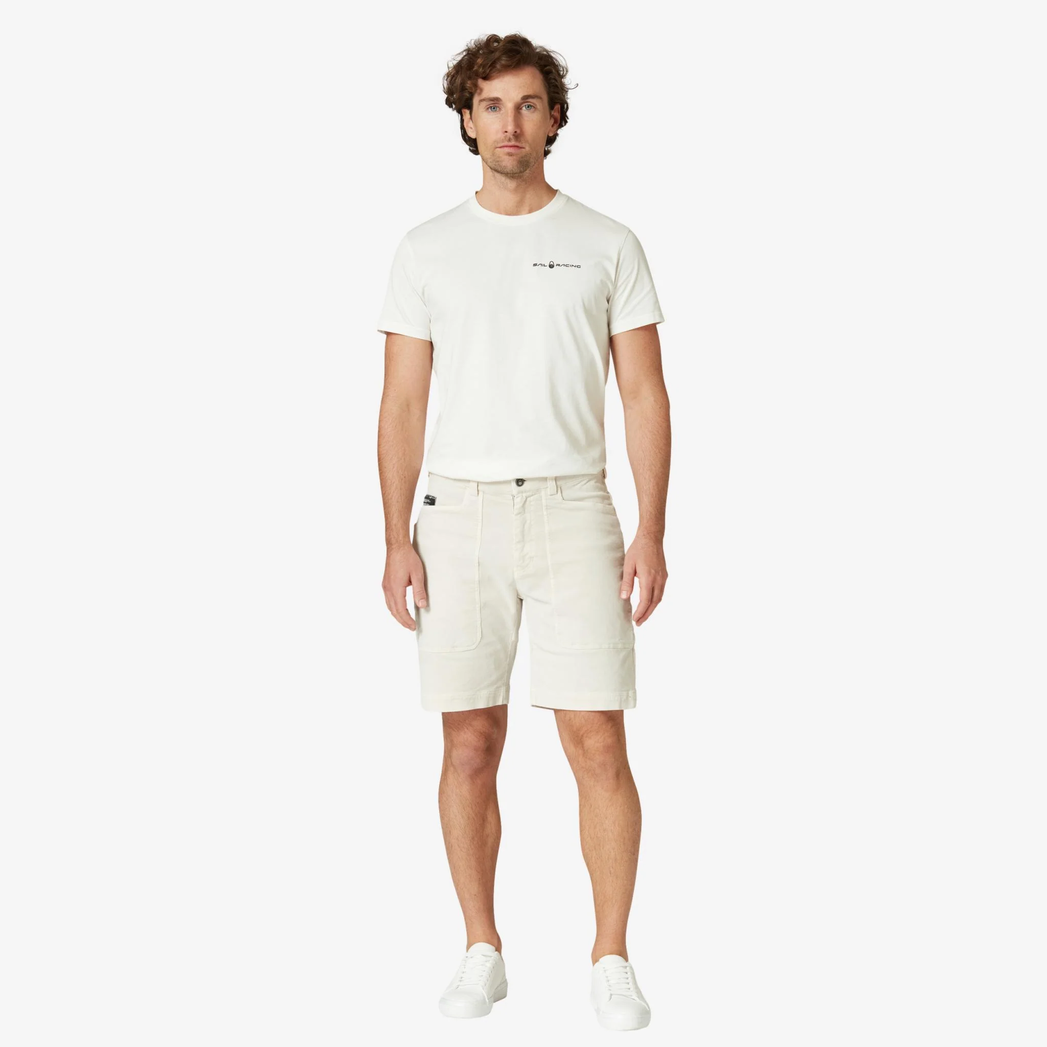 Grinder Corduroy Shorts Sand - Image 4