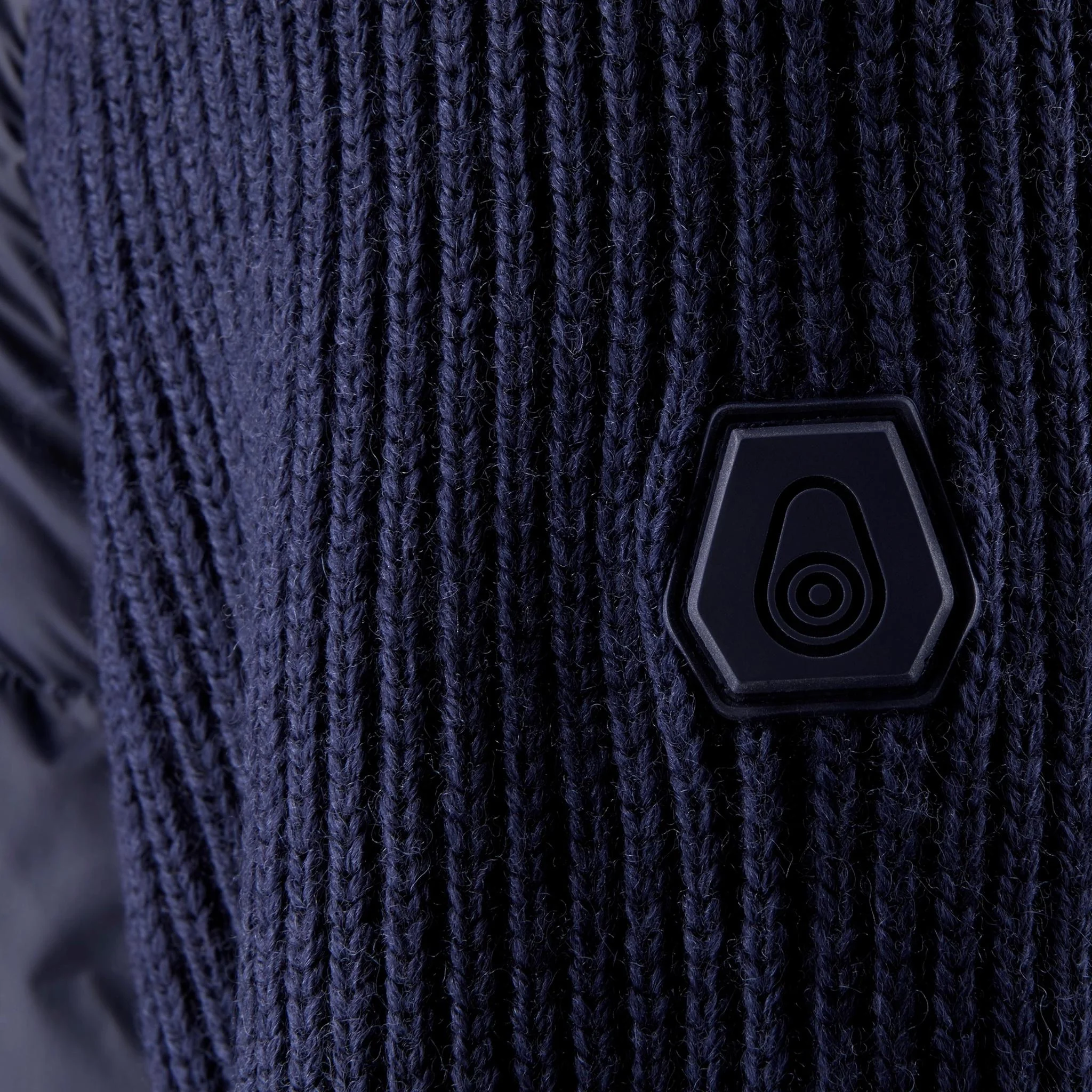 Ridge Knitted Hybrid Jacket Dark Navy - Image 8