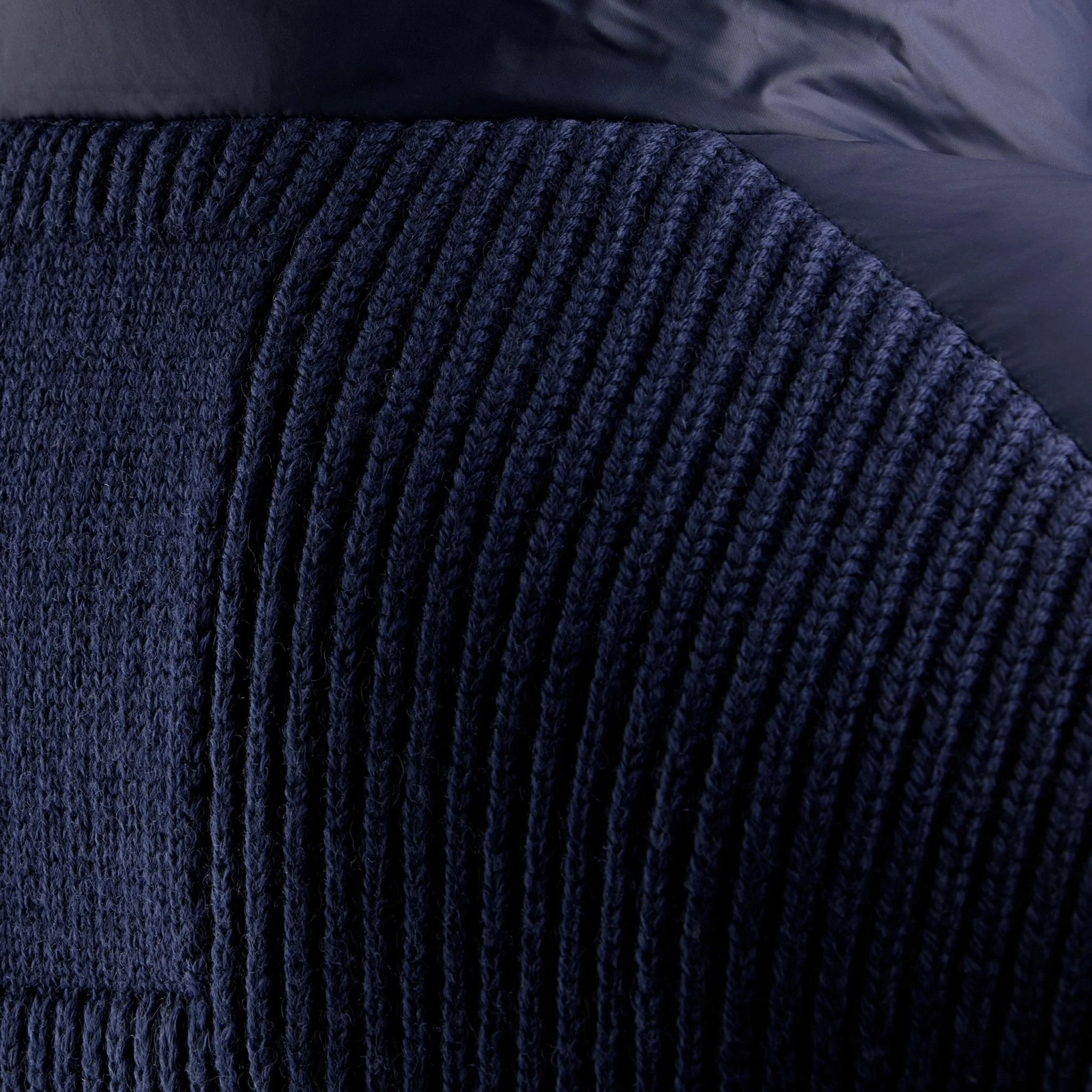 Ridge Knitted Hybrid Jacket Dark Navy - Image 9