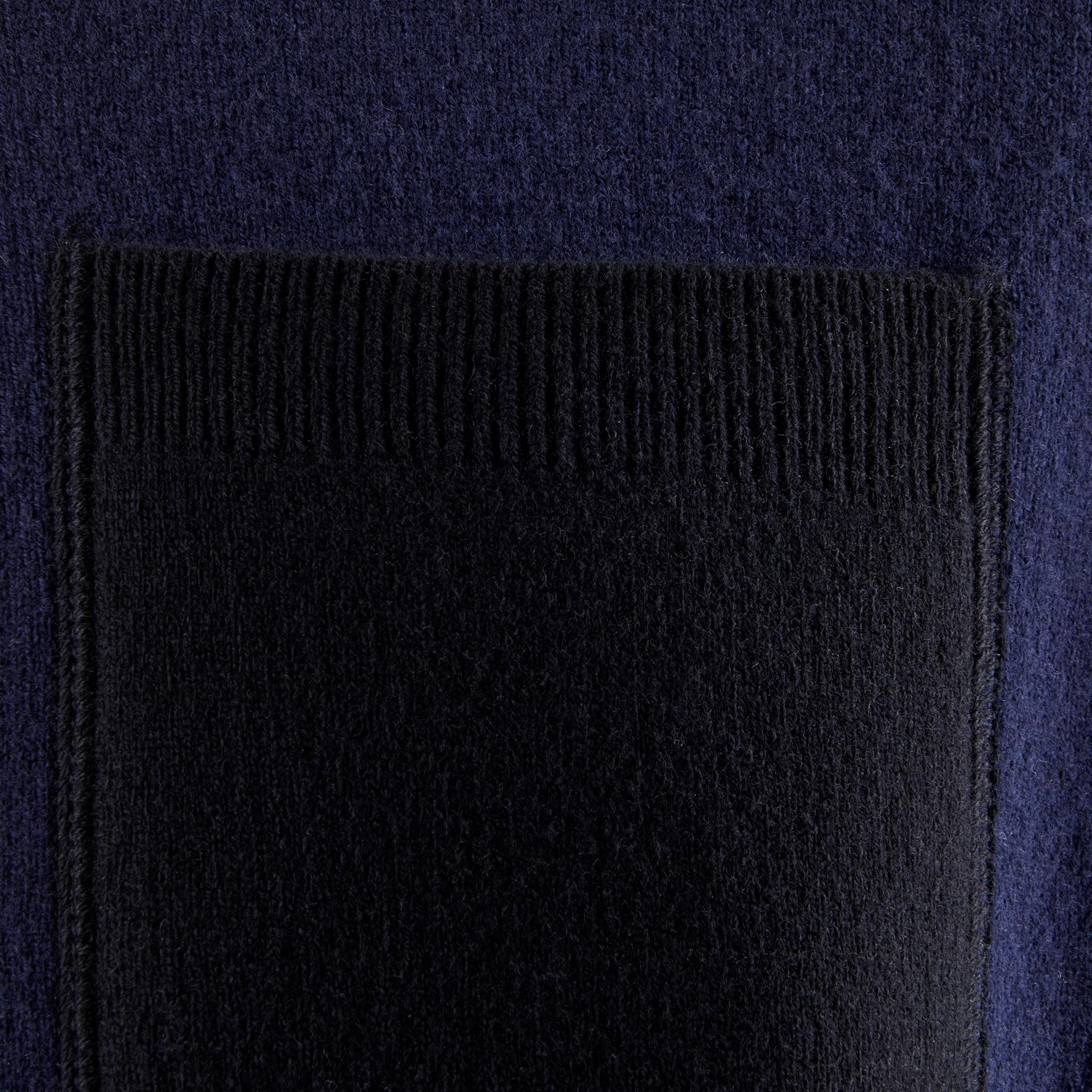 Spine Knitted Merino Crewneck Dark Navy - Image 4