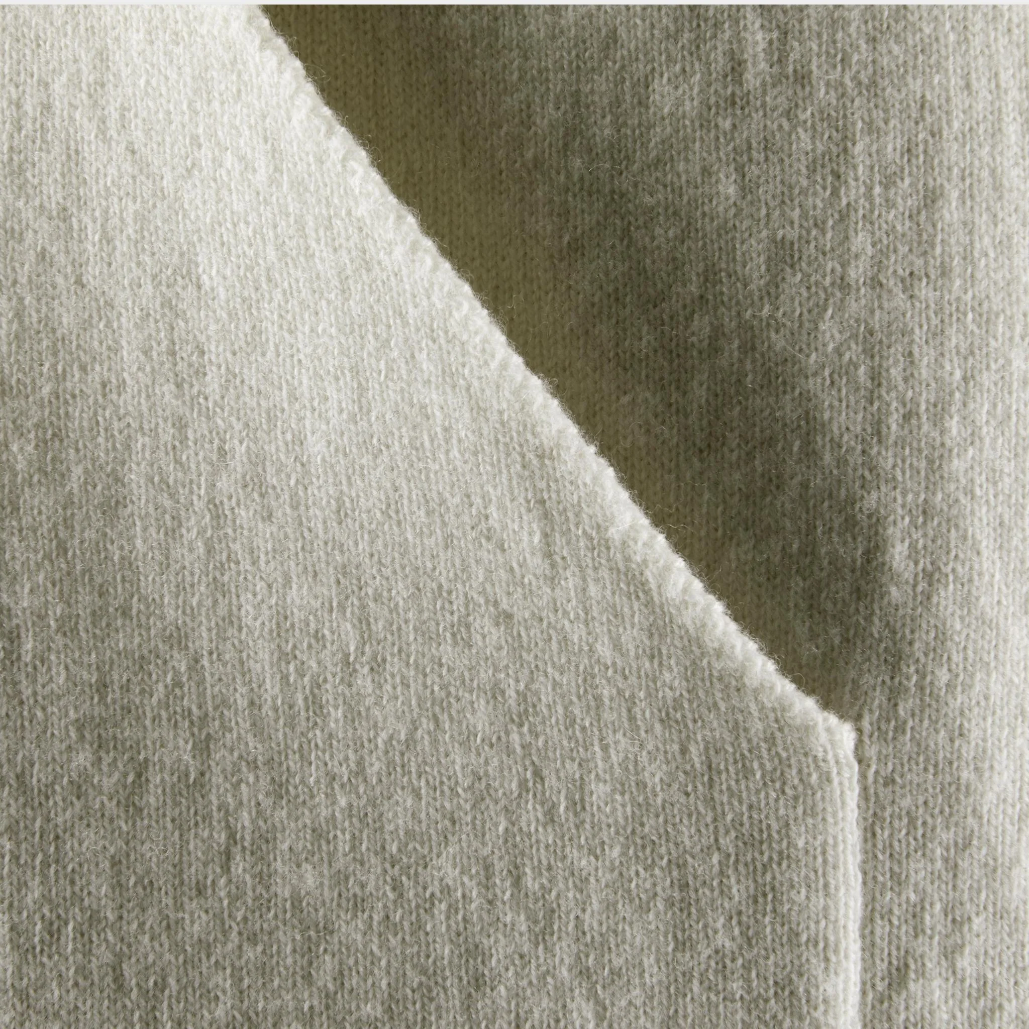 Spine Knitted Merino Zip Hood Offwhite - Image 6