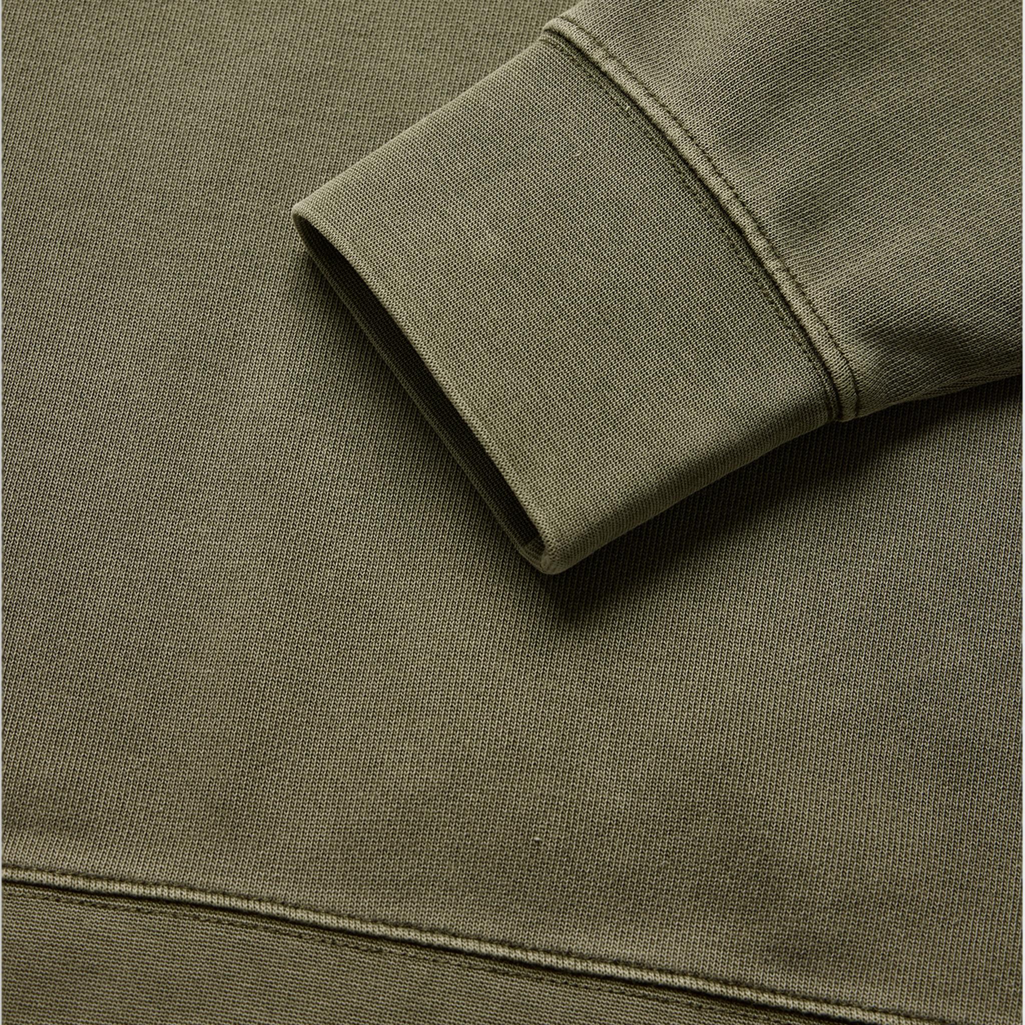 Wind Pigment Dyed Crewneck Sweater Green - Image 5