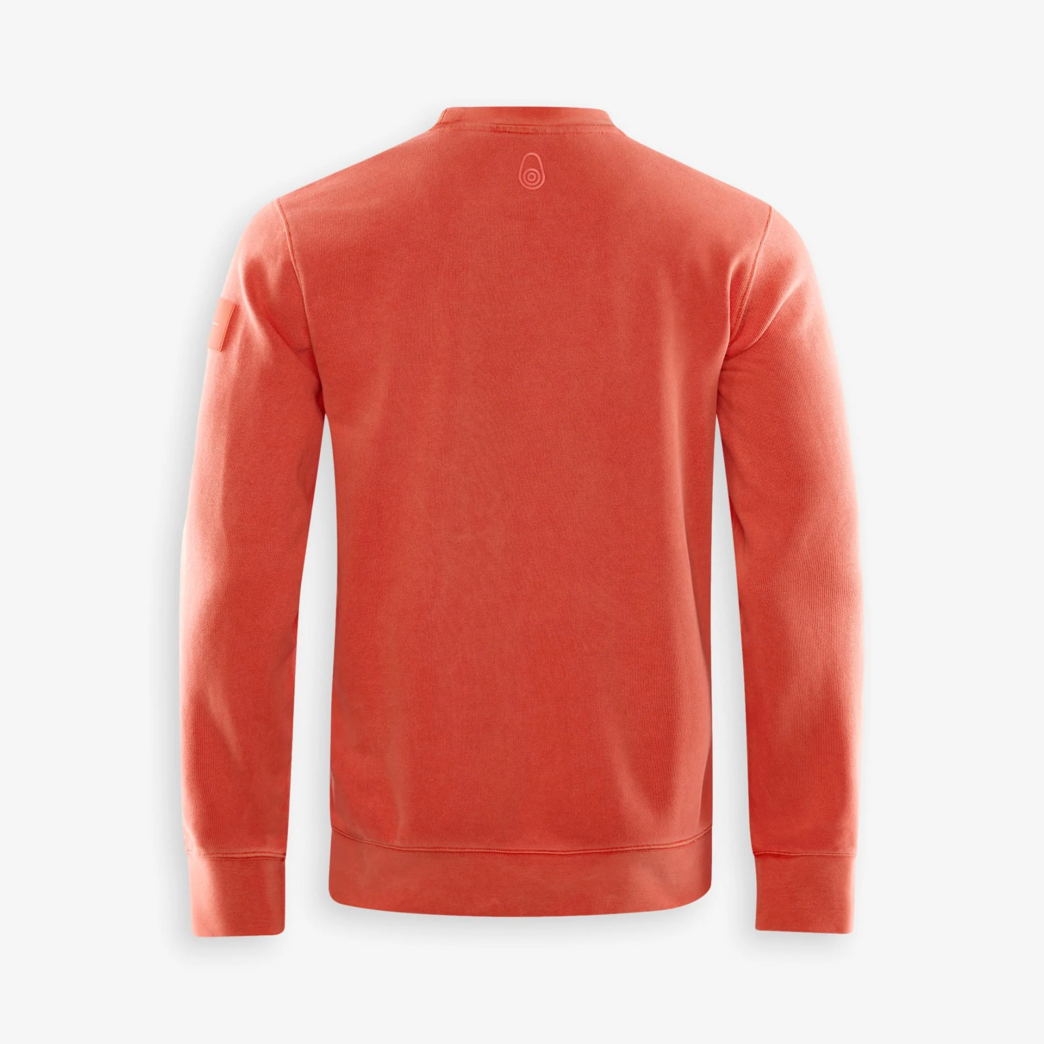Wind Pigment Dyed Crewneck Sweater Orange - Image 2