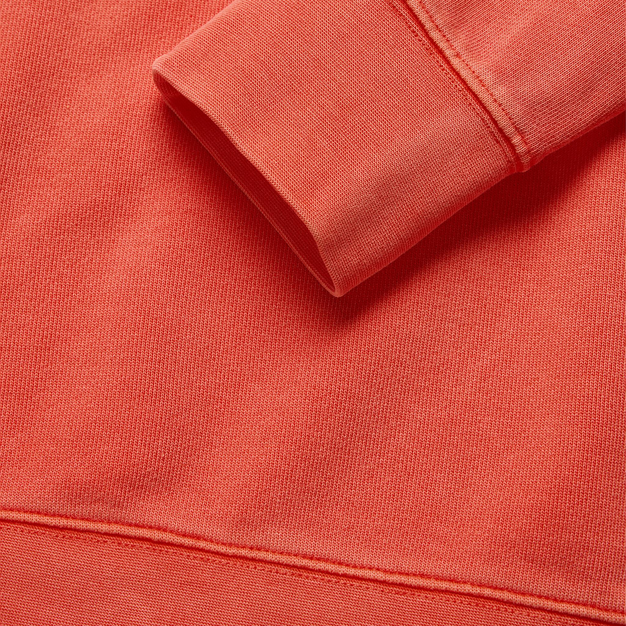 Wind Pigment Dyed Crewneck Sweater Orange - Image 5