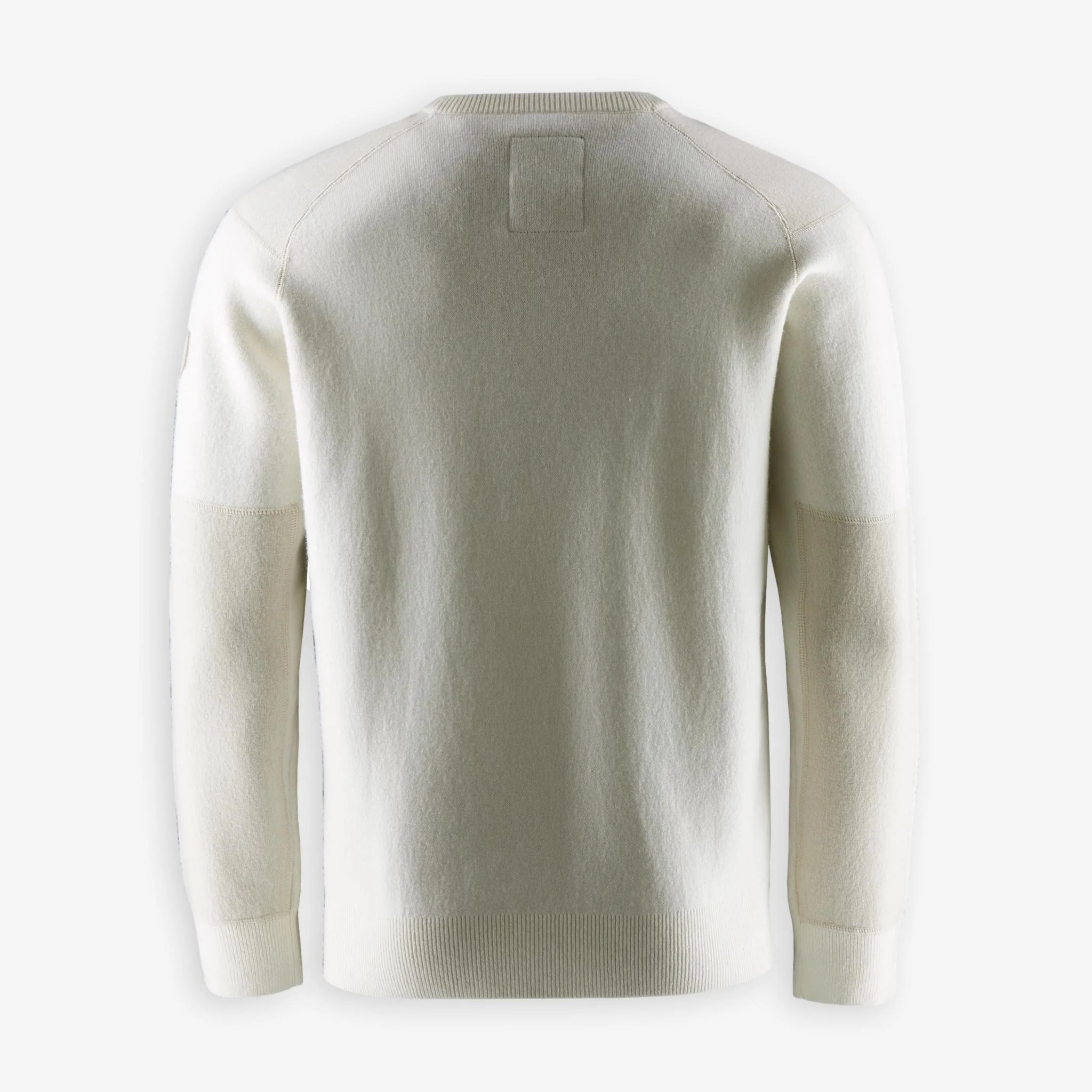 Spine Knitted Merino Crewneck Offwhite - Image 3
