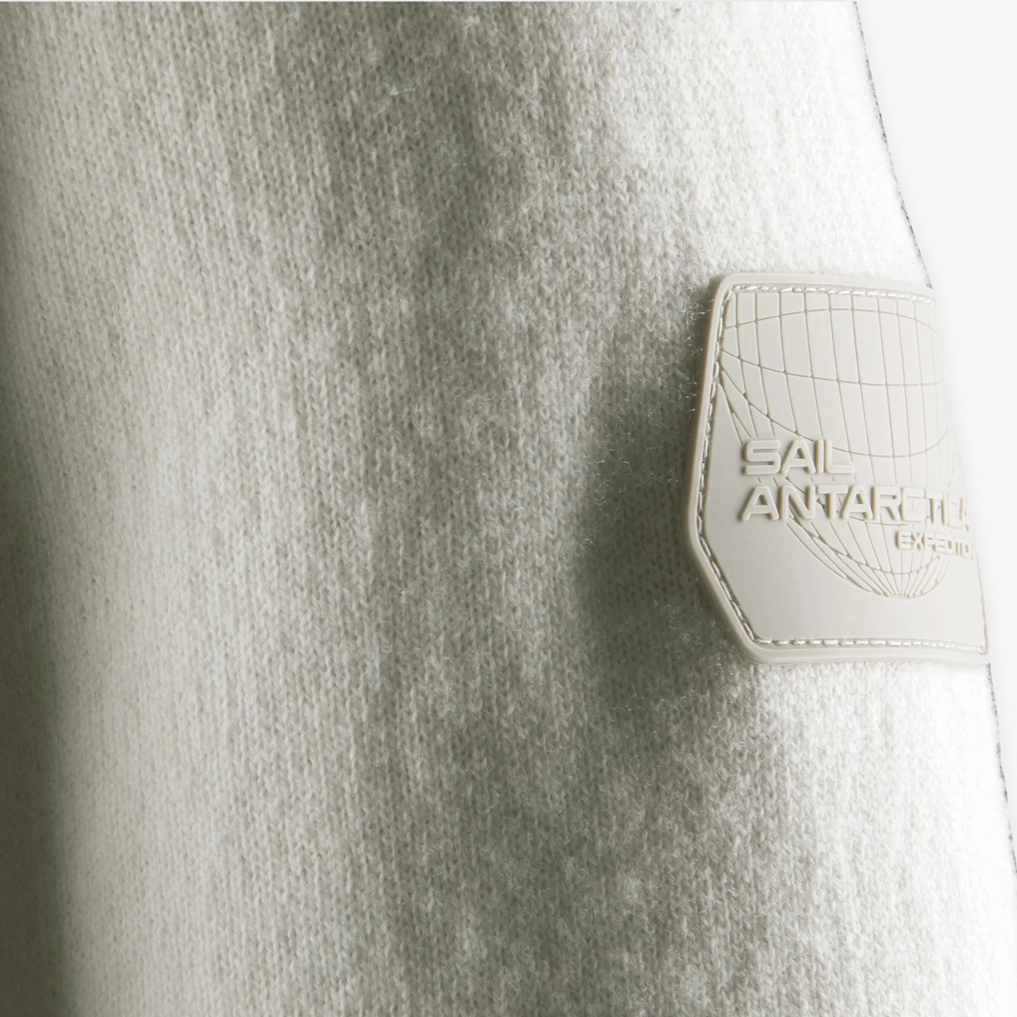 Spine Knitted Merino Crewneck Offwhite - Image 5