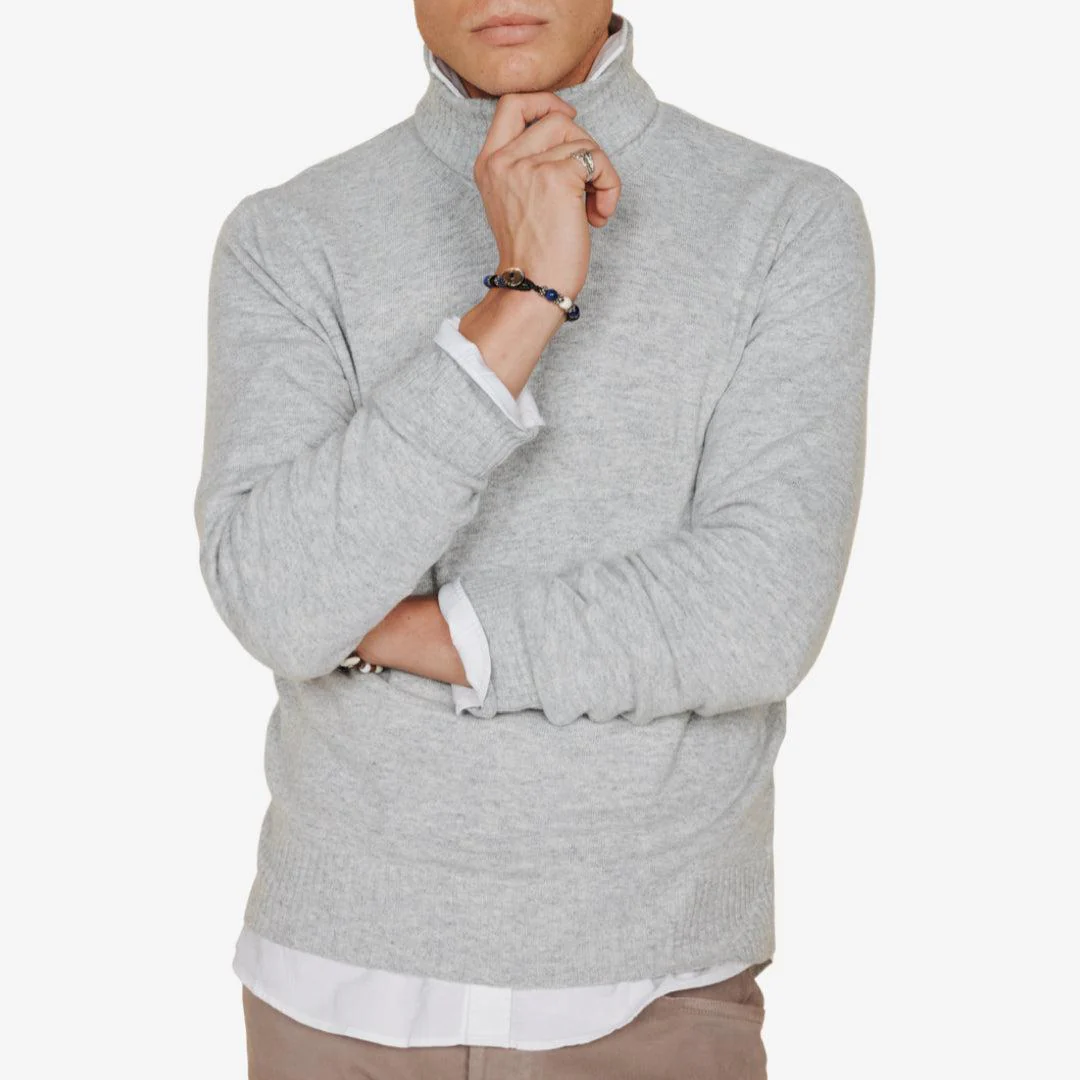 Turtleneck Light Grey - Image 2