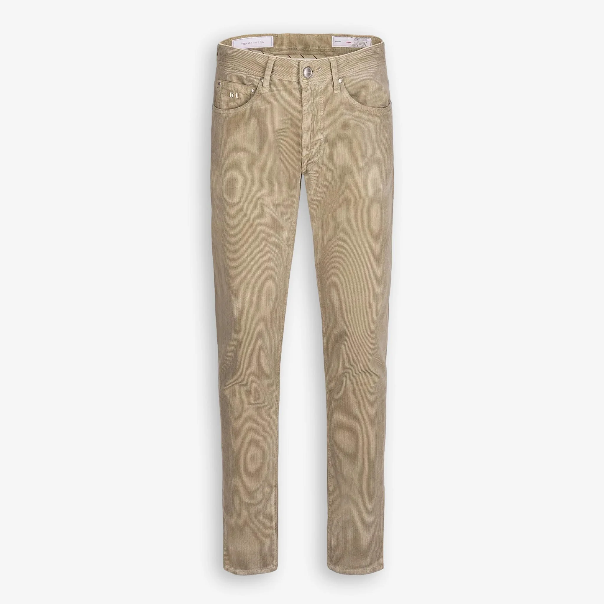 Michelangelo Kordfløyel 5-Pocket Bukse Champagne