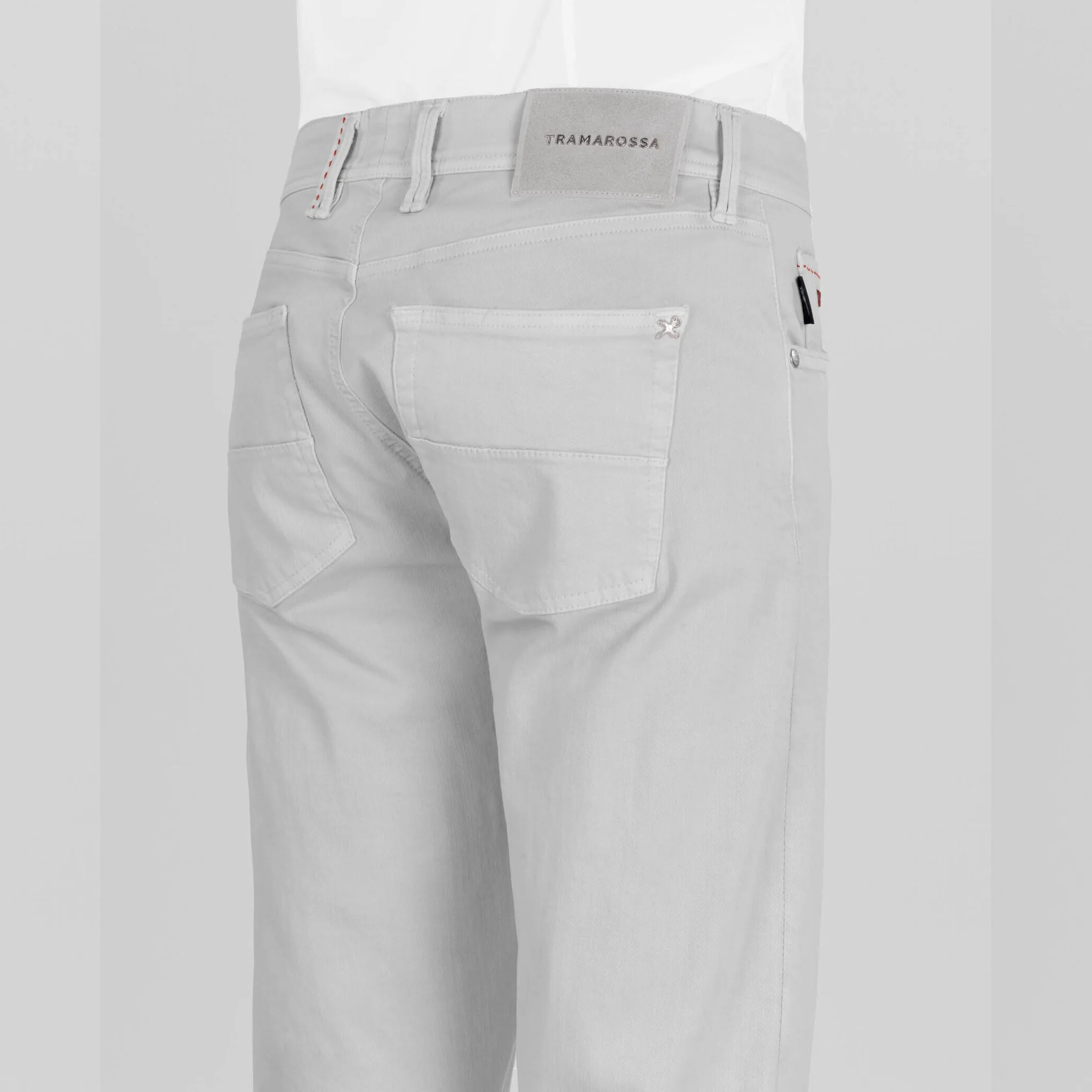 Michelangelo Stretch Gabardine 5-pocket Sea Foam - Image 4