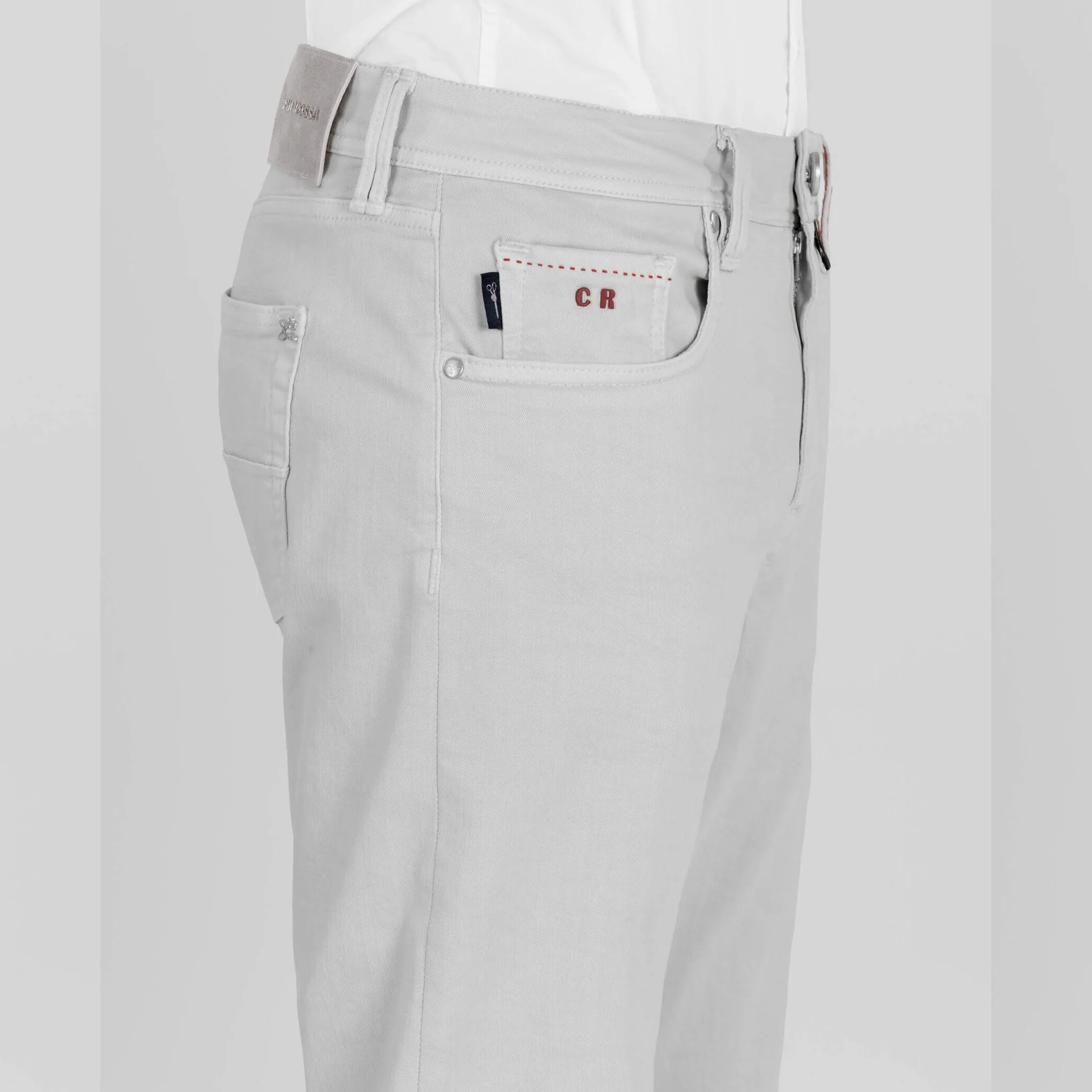 Michelangelo Stretch Gabardine 5-pocket Sea Foam - Image 5