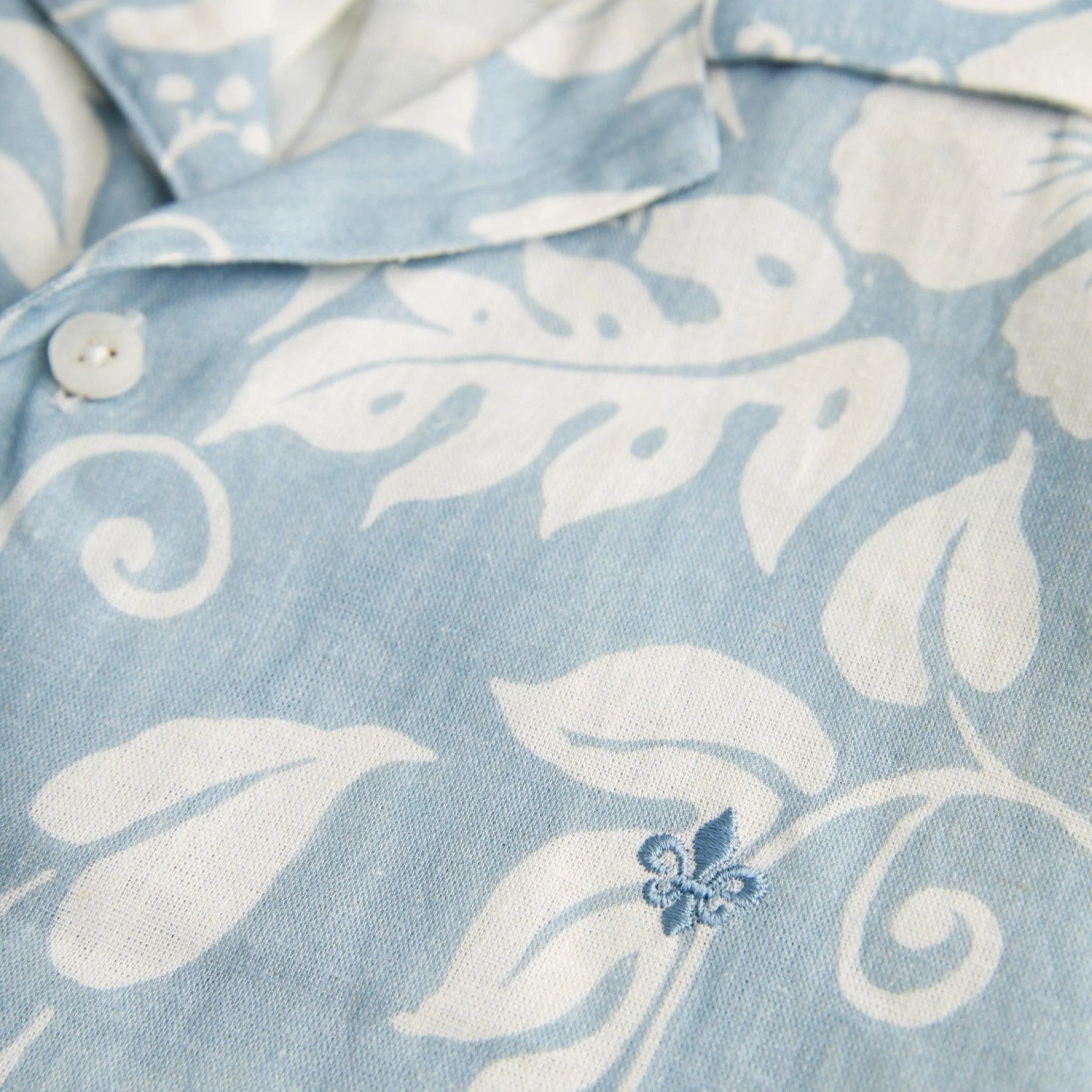 Tropical Short Sleeve Shirt Blue - Image 5