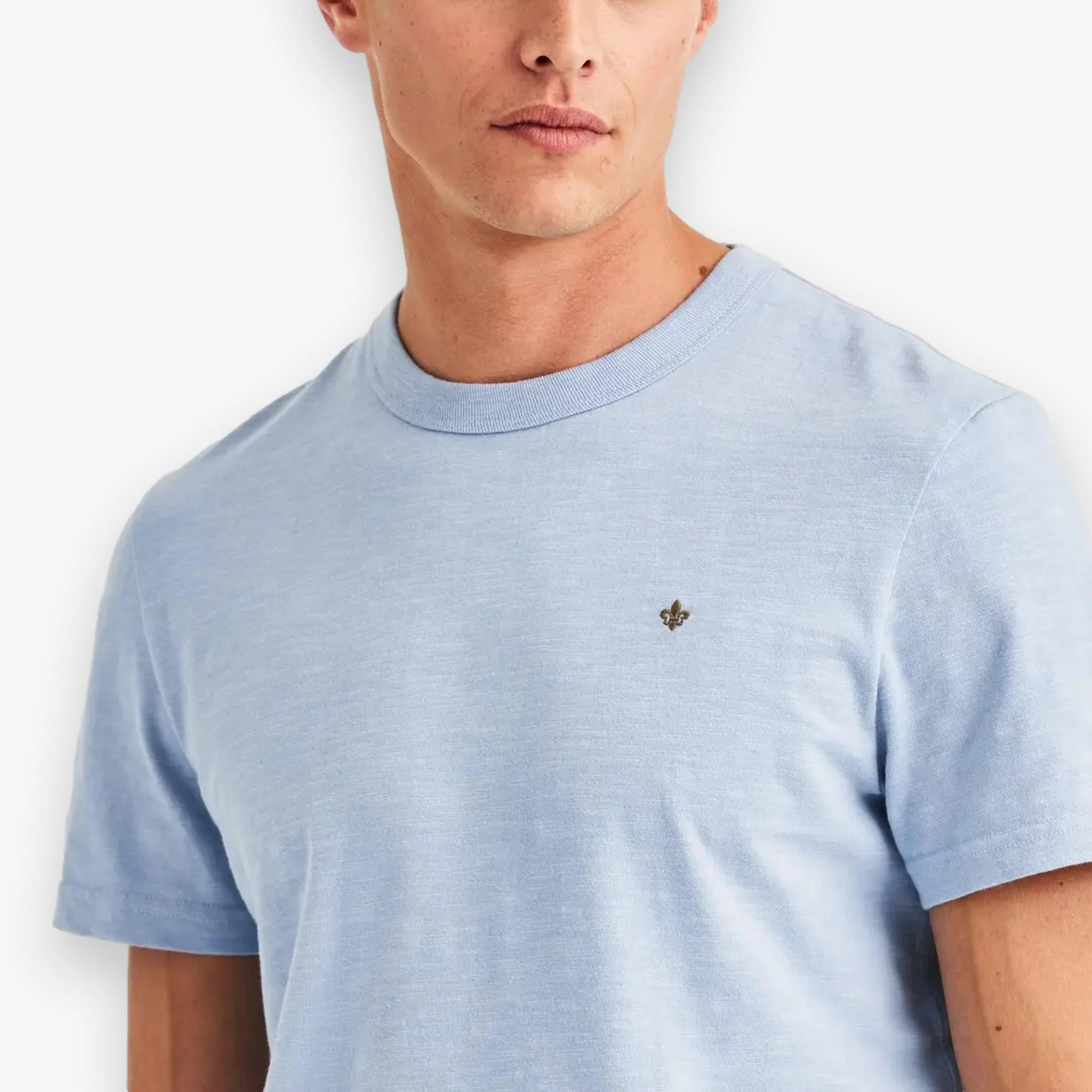 Watson Slub T-Shirt Blue - Image 4