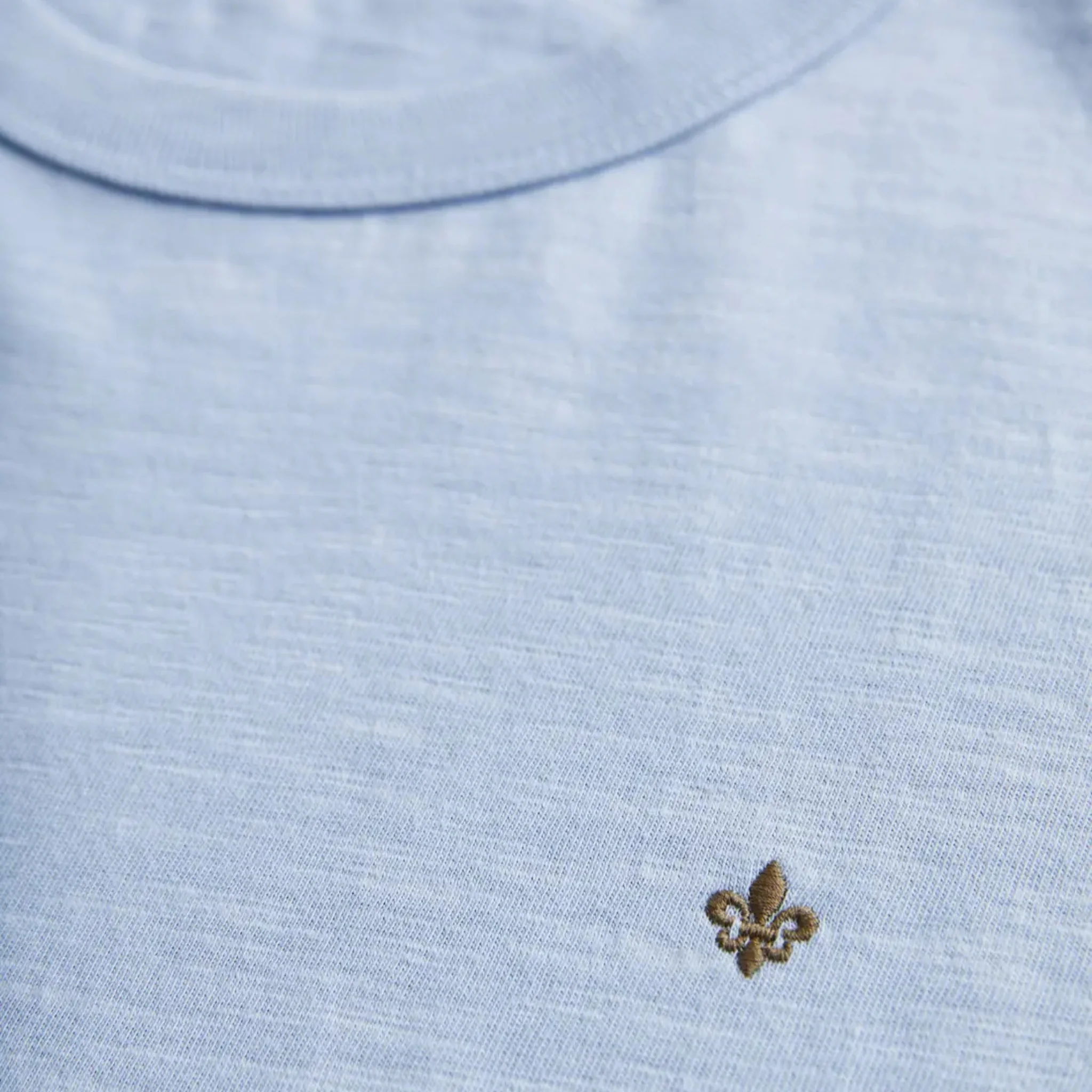 Watson Slub T-Shirt Blue - Image 5