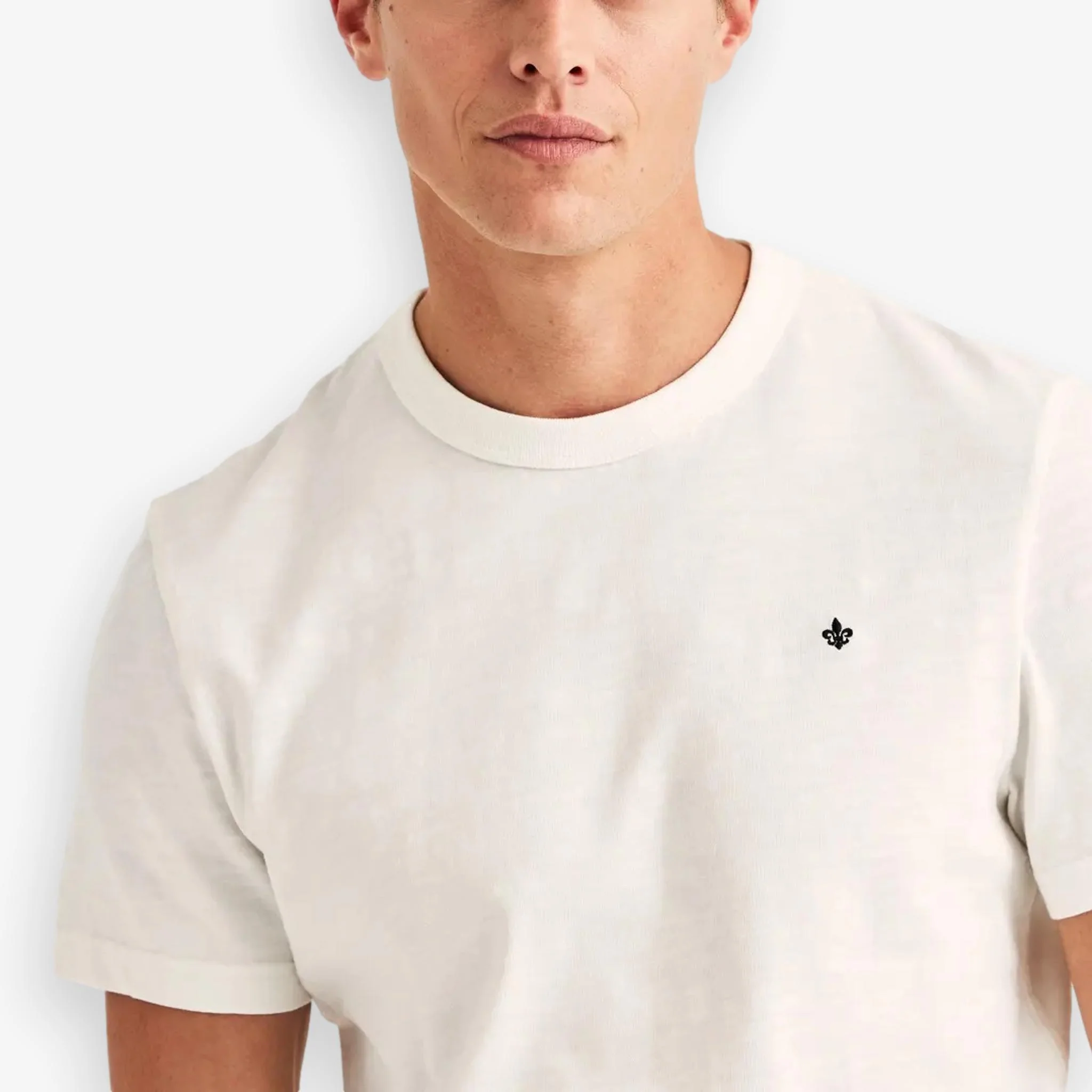 Watson Slub T-Shirt Offwhite - Image 4