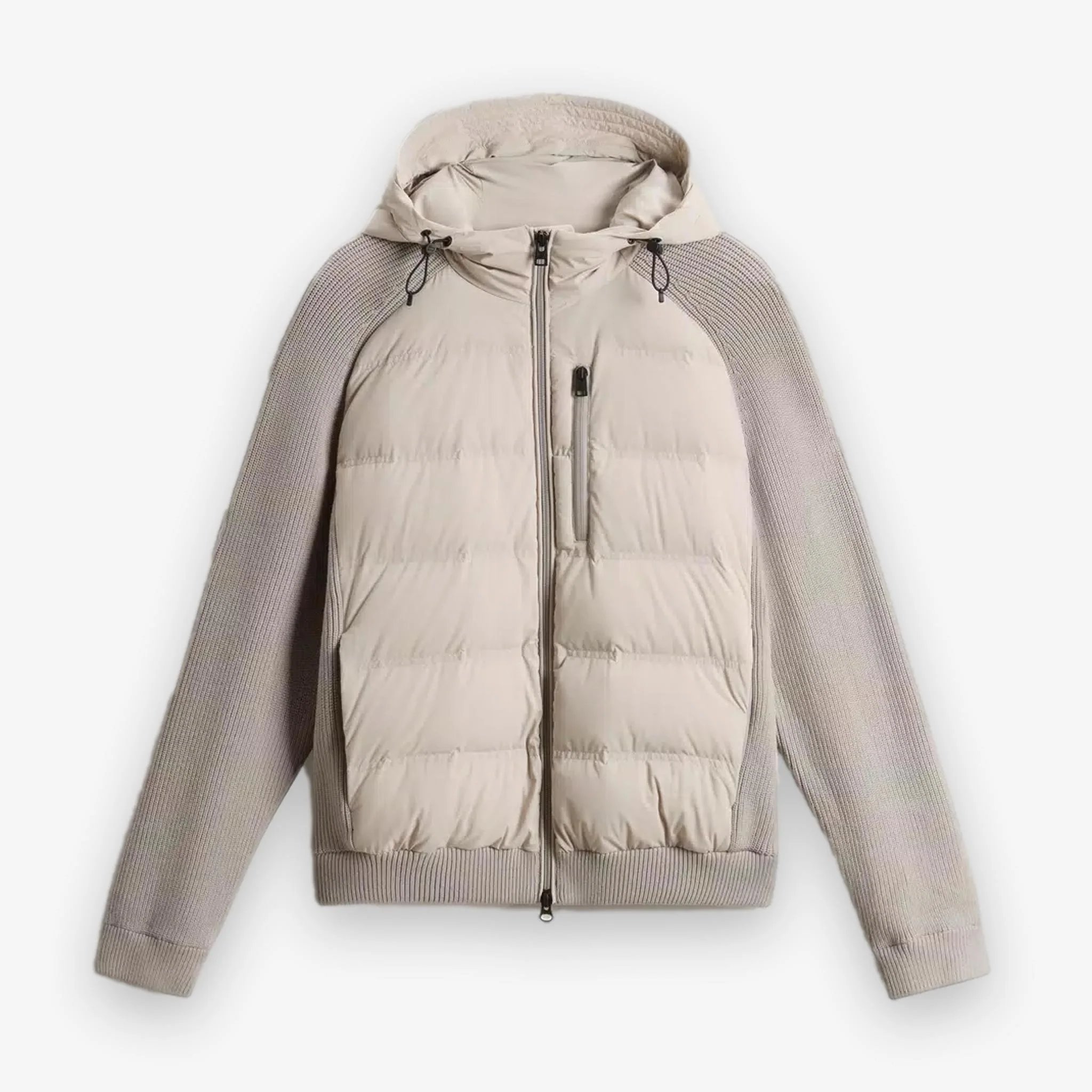 Hybrid Stretch Nylon Jacket Beige