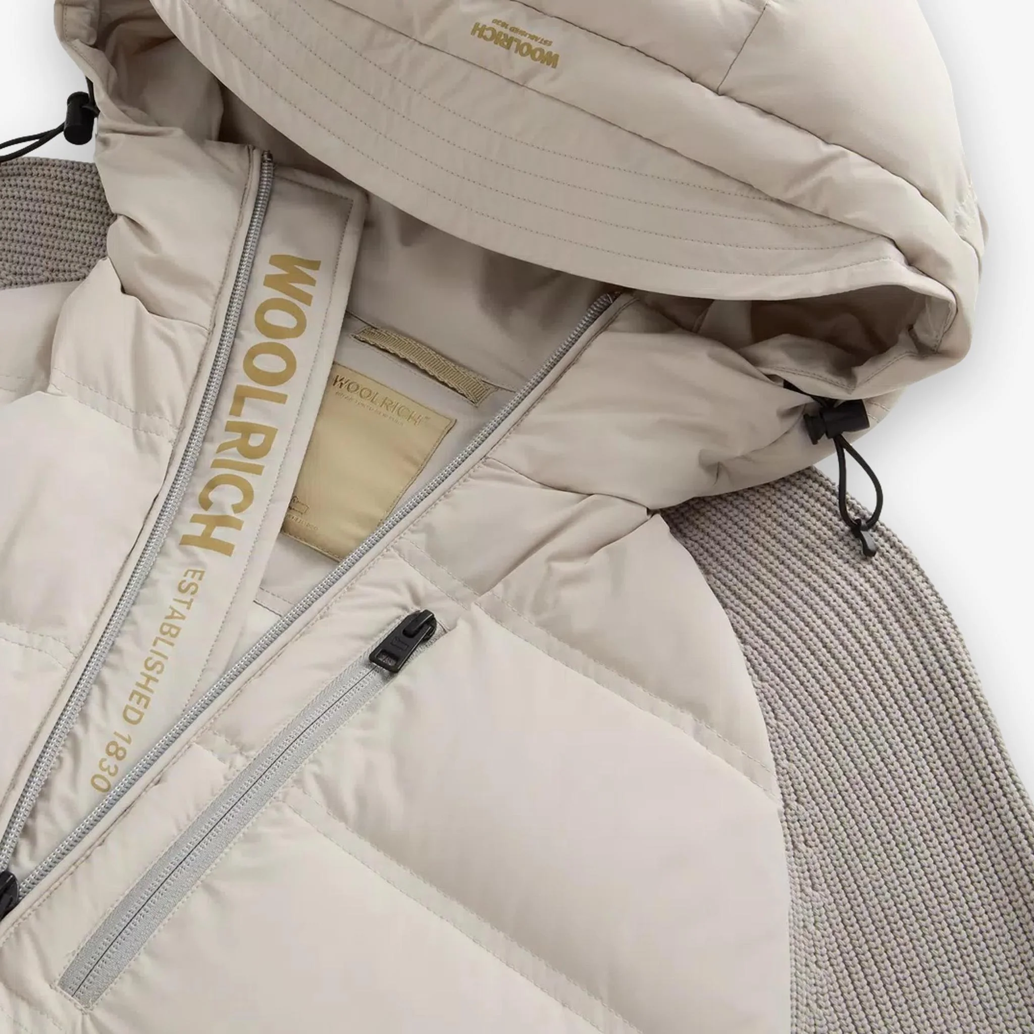 Hybrid Stretch Nylon Jacket Beige - Image 6