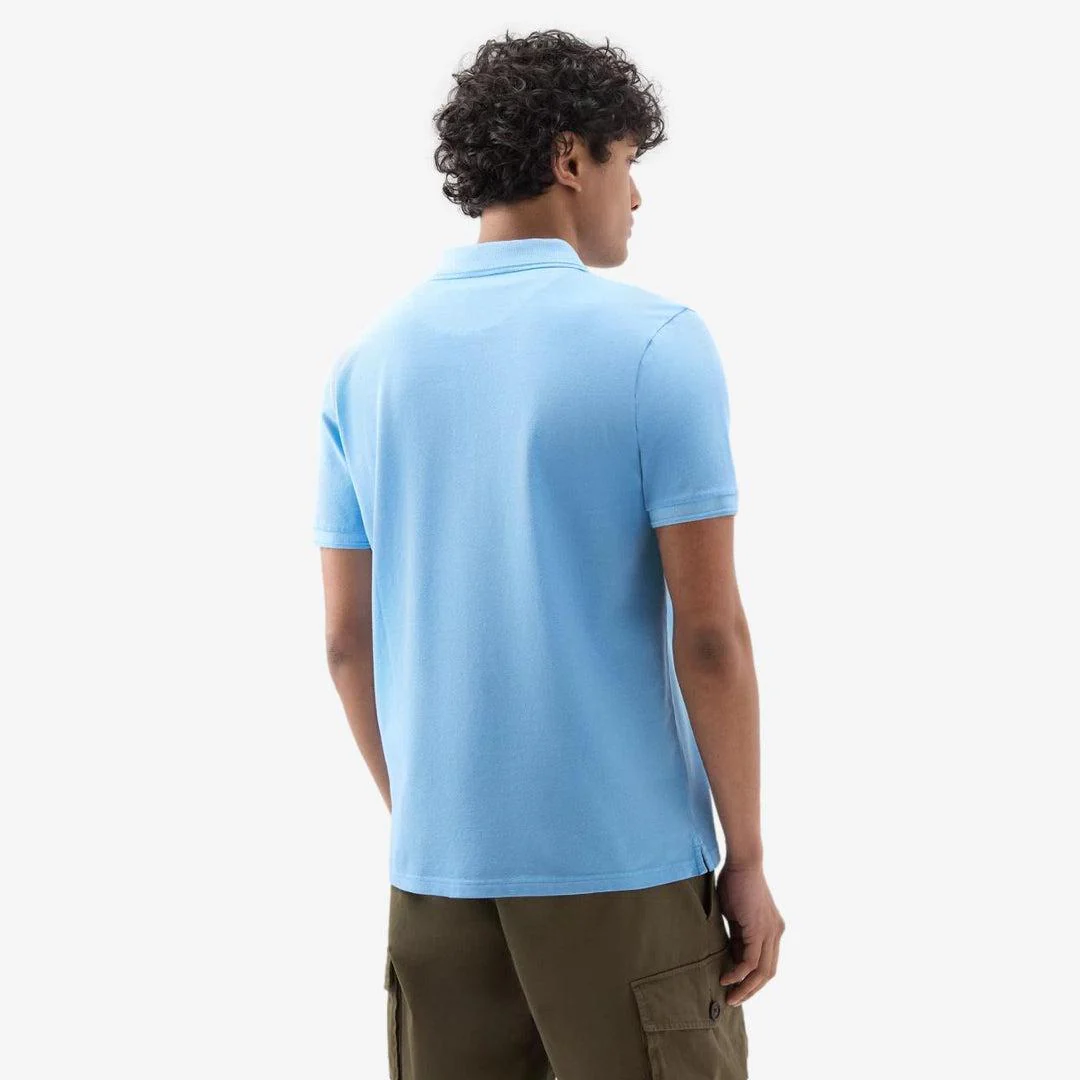 Mackinack Stretch Cotton Polo Blue - Image 3