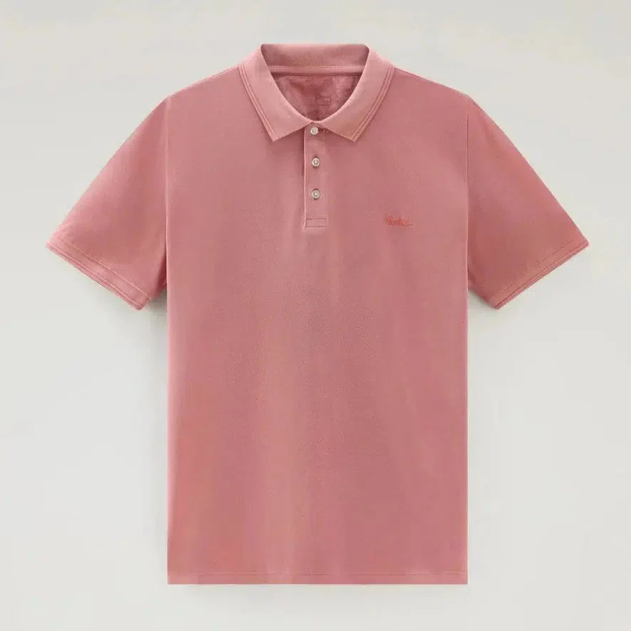 Mackinack Stretch Cotton Polo Coral
