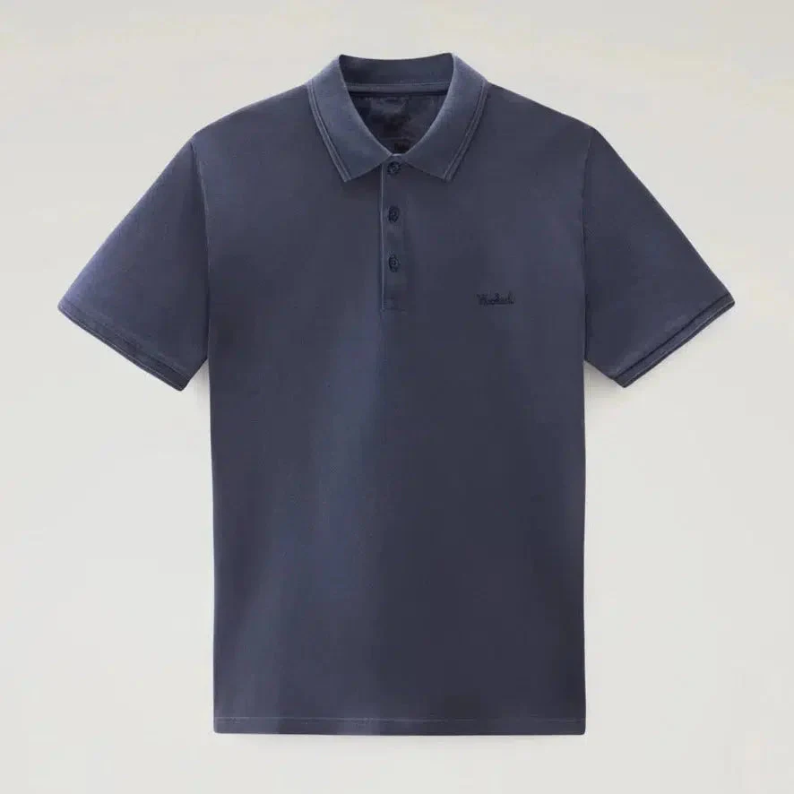Mackinack Stretch Cotton Polo Navy