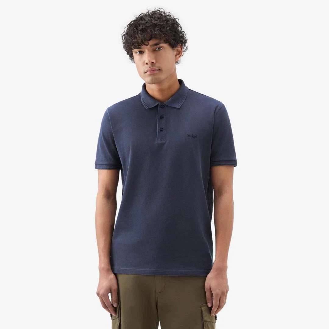 Mackinack Stretch Cotton Polo Navy - Image 2