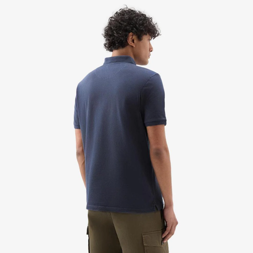 Mackinack Stretch Cotton Polo Navy - Image 3