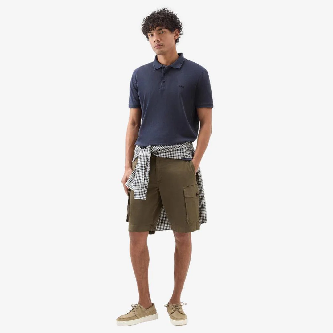 Mackinack Stretch Cotton Polo Navy - Image 4