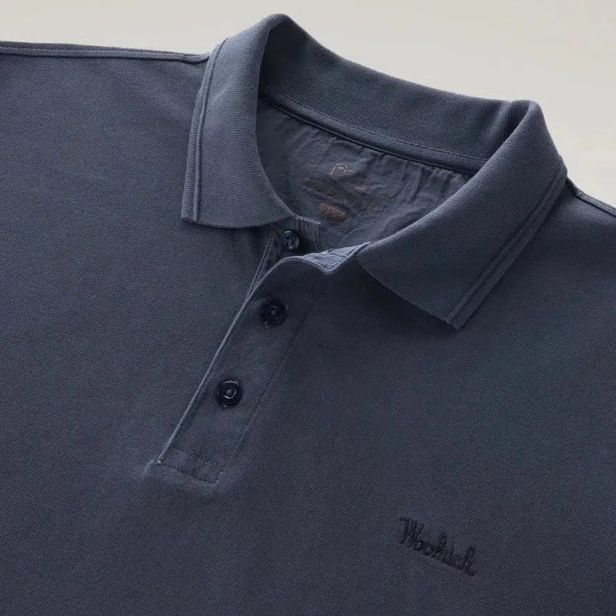 Mackinack Stretch Cotton Polo Navy - Image 5